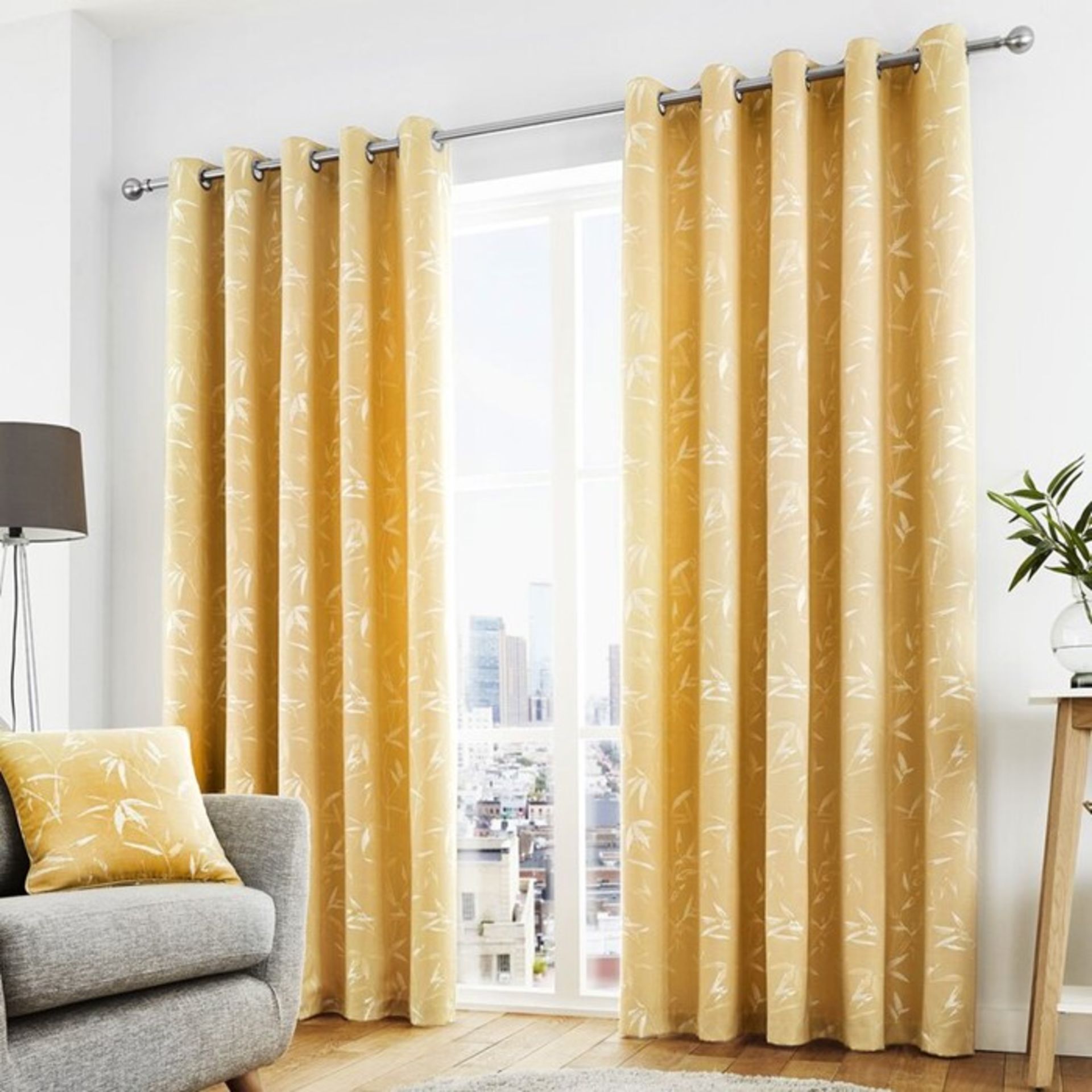 Marlow Home Co., Brooks Farm Eyelet Curtains (66X90")(OHCRE) - RRP £29.99 (DWGH1001 - 19127/25) 2F