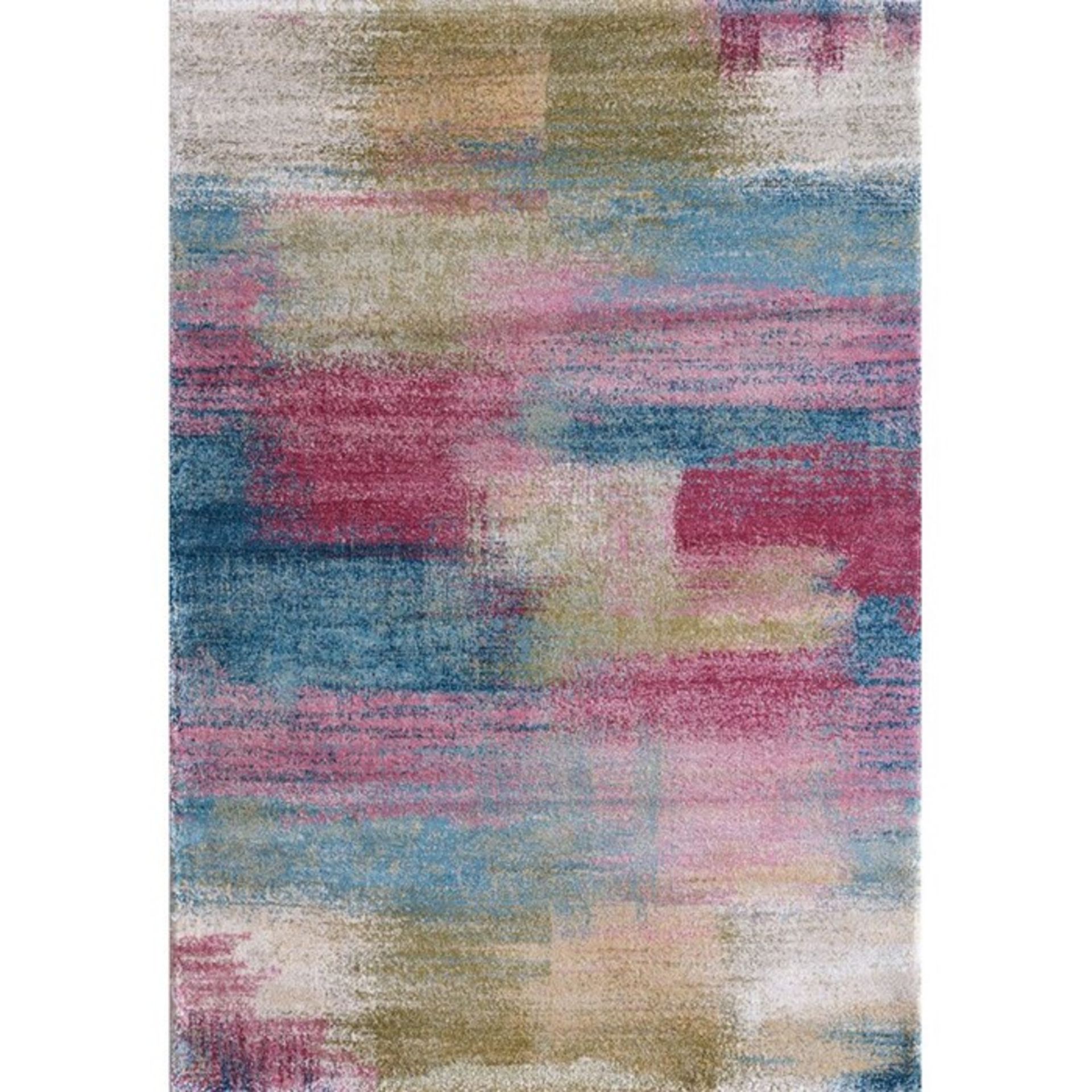 Latitude Vive,Emmett Pink/Blue Rug RRP -£212.99 (WLDJ7431.25794972 -H15948 - 2/14)