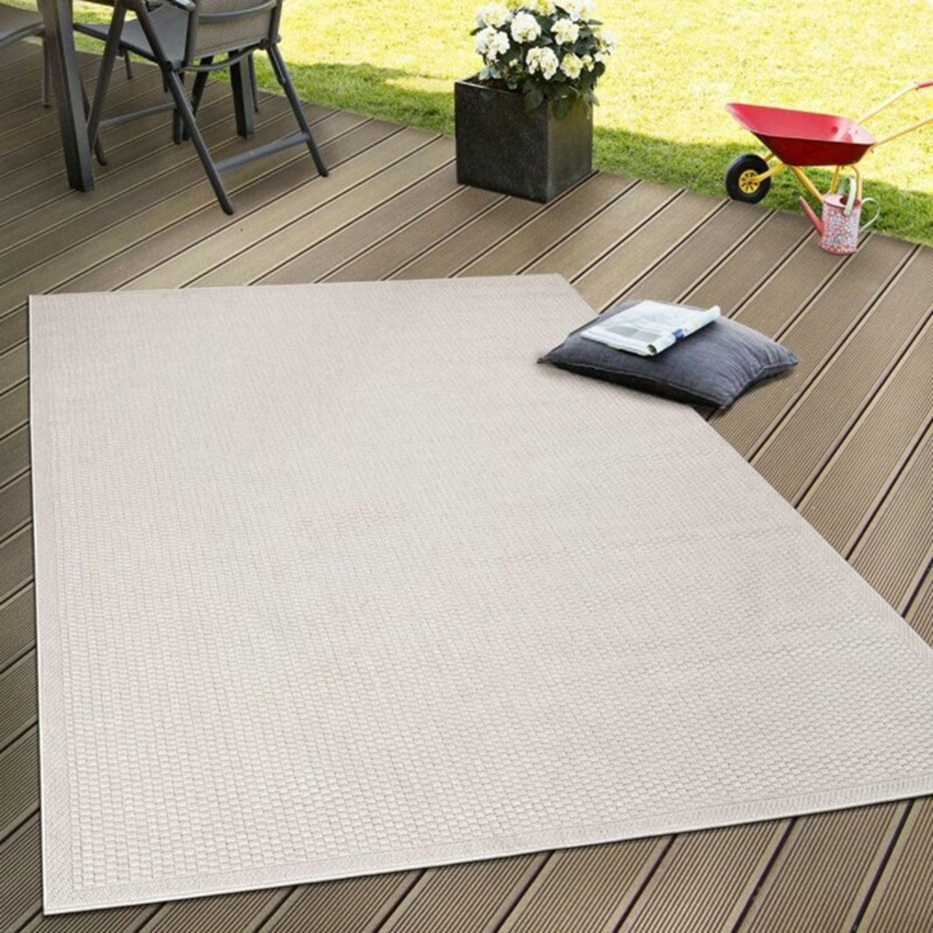 House of Hampton,Flachgewebe-Teppich Triston in Beige RRP - £69.99(H16053 - 8/3 -ALAS6425.32466169)