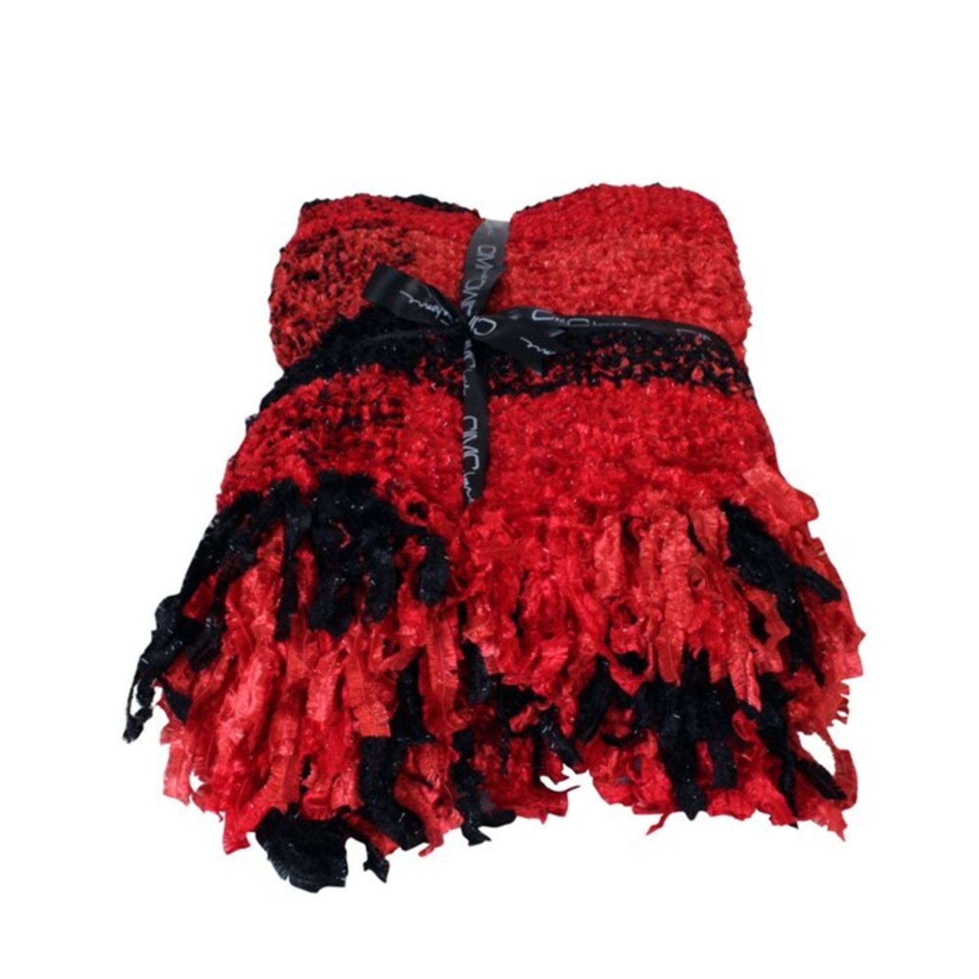 Alpen Home, Mikaela Blanket (RED/BLACK) - RRP £21.99 (HSU1770 - 19226/37) 1A