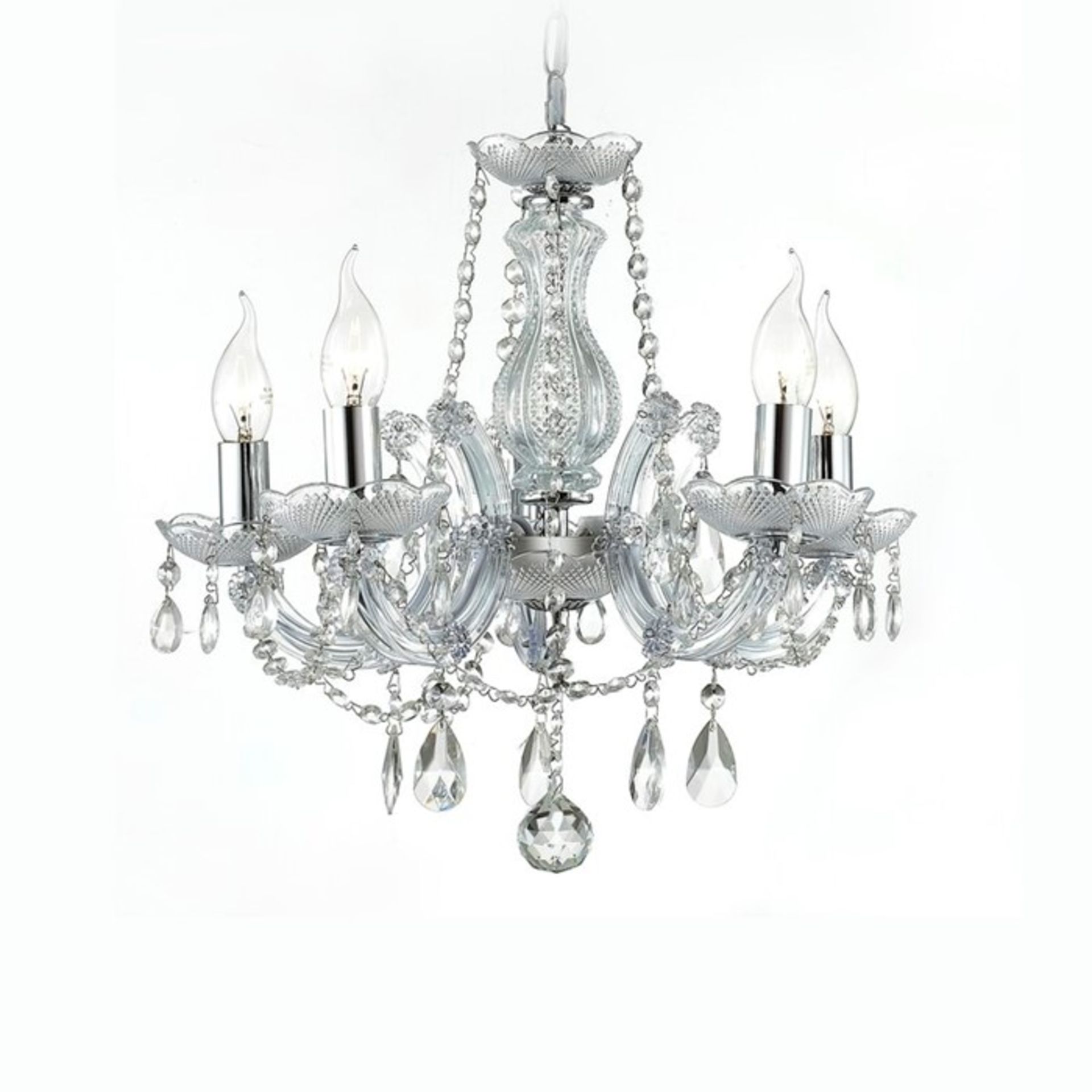 Rosdorf Park, Jansen 5-Light Candle Style Chandelier (BRASS FINISH) - RRP £115.99 (DEEH1270 -