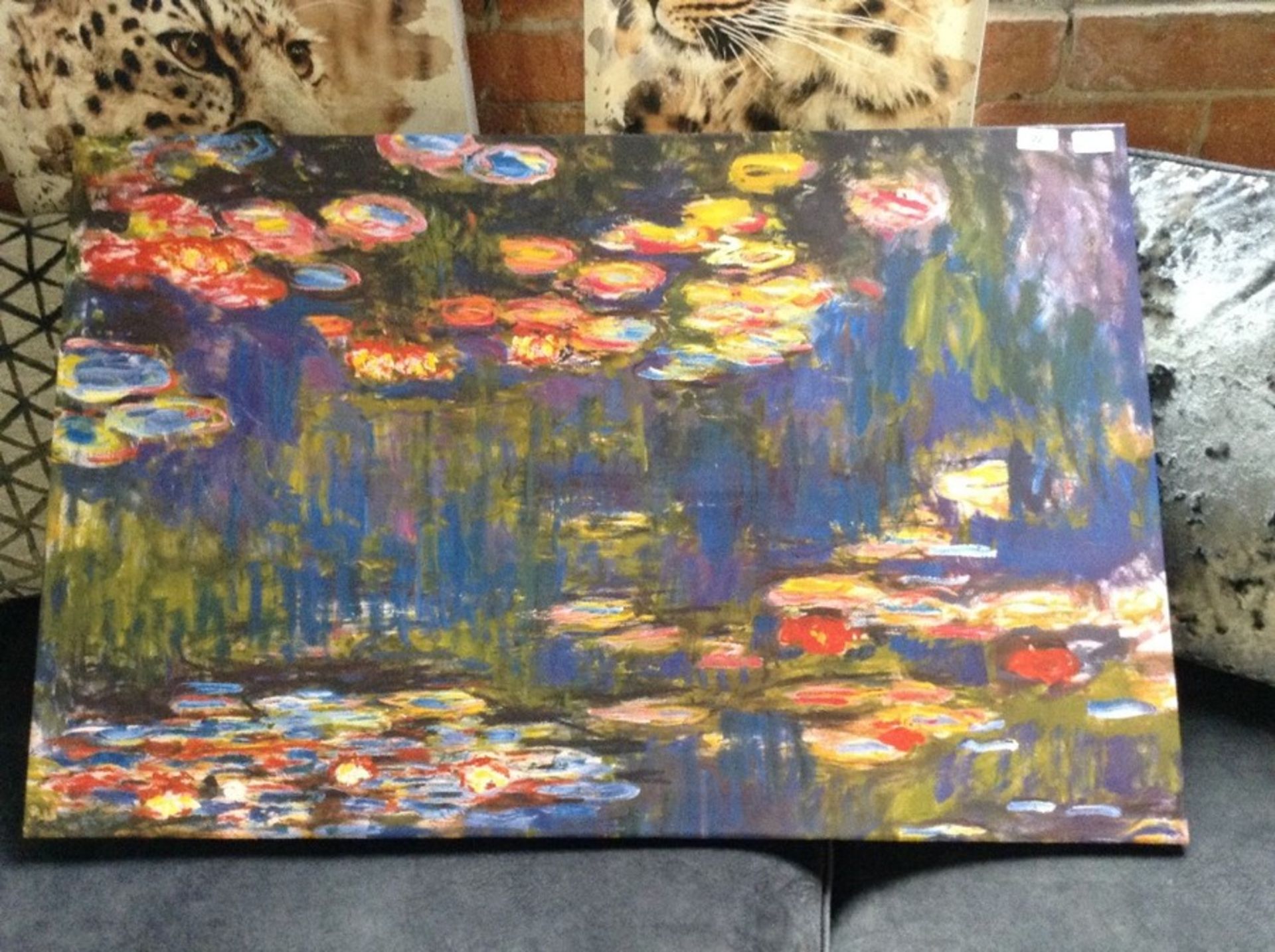 Red Barrel Studio,'Water Lilies, 1916' by Claude Monet Graphic Art Print on Wrapped Canvas RRP -£