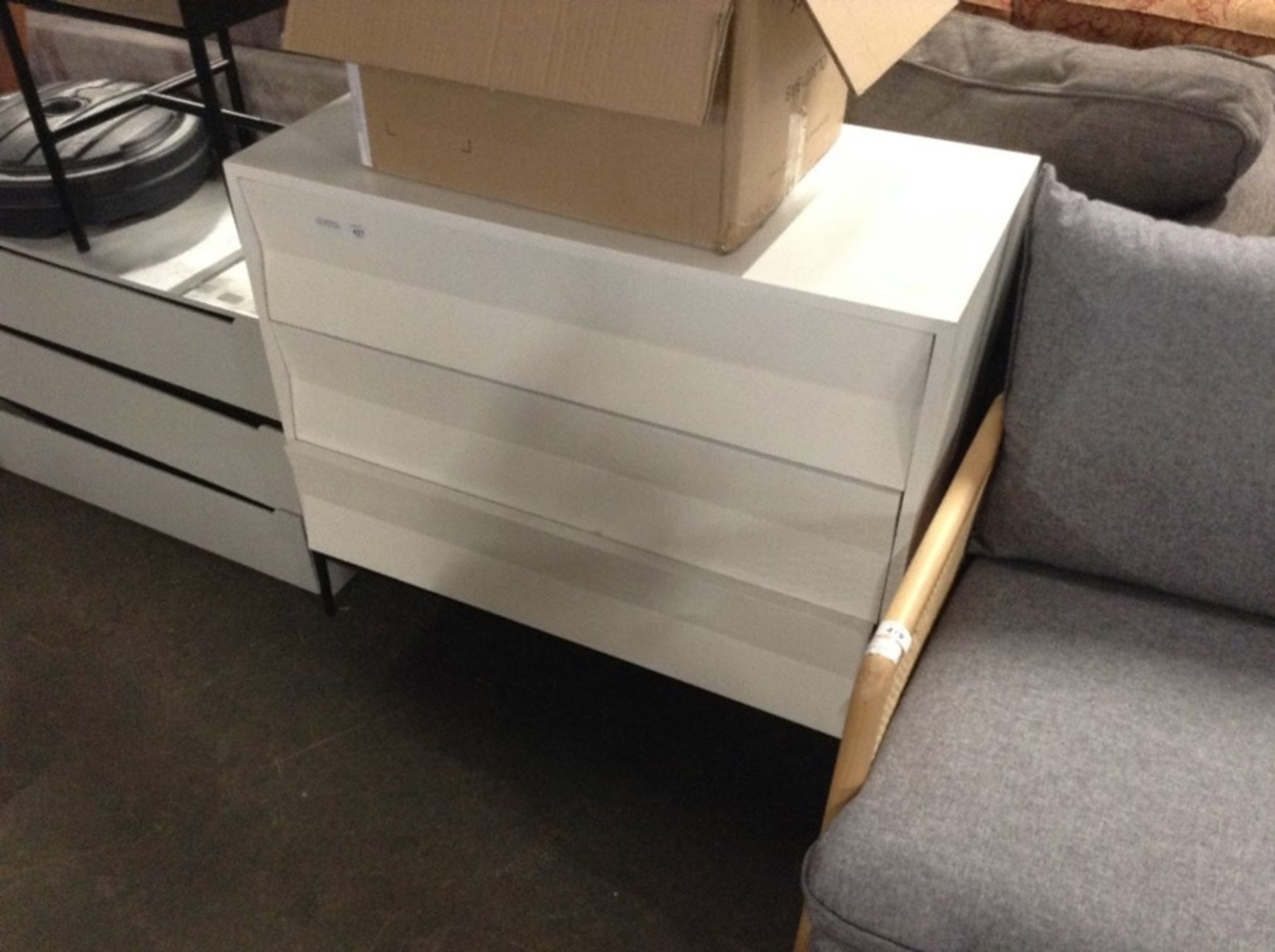 | 1x | Hohner Chest of Drawers in White | RRP £499| hohnerchestthreedramdf-BER