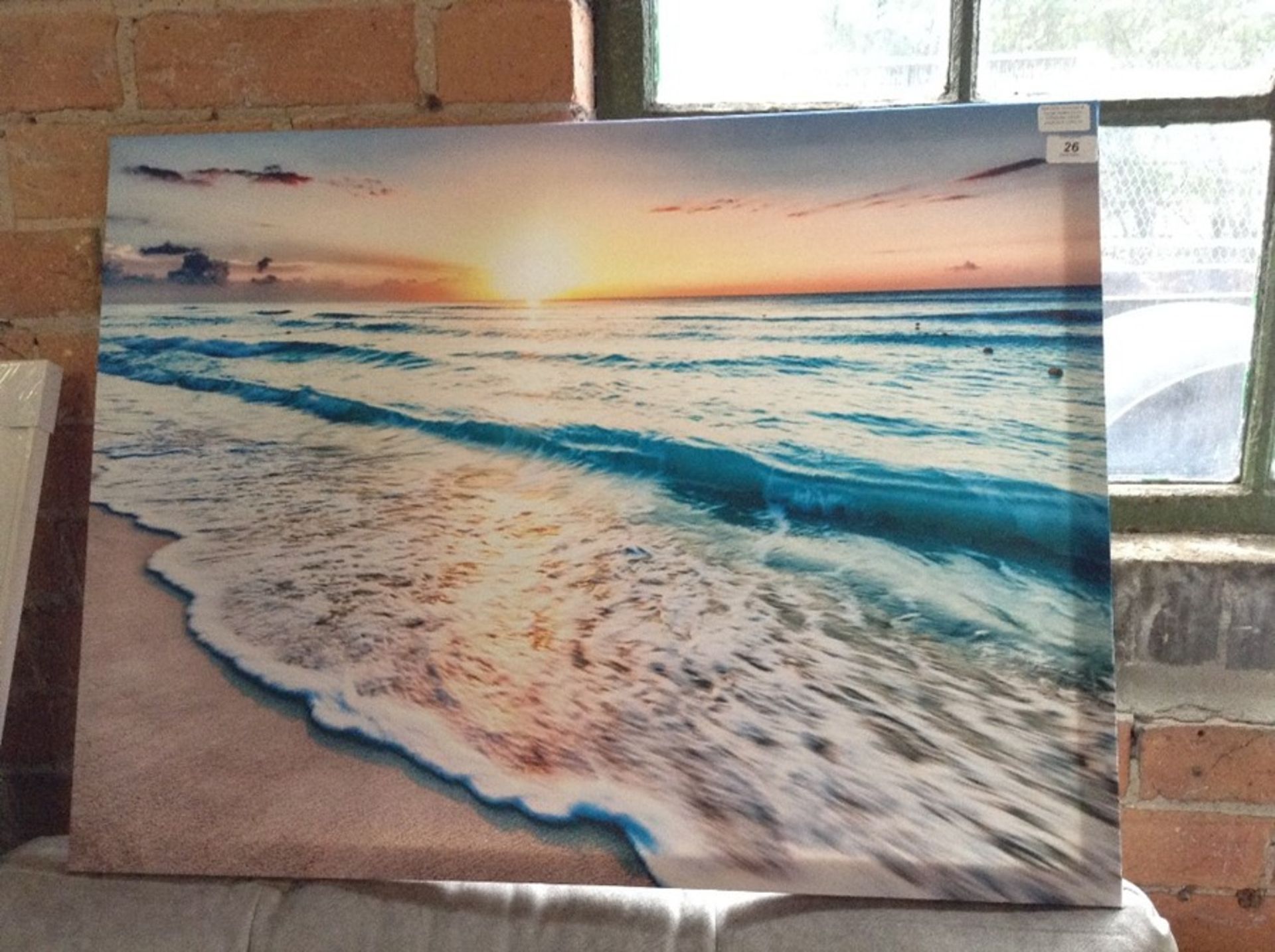 East Urban Home,Sea at Sunset Graphic Art on Canvas RRP -£49.99 (EXXP1873 -15741/3)