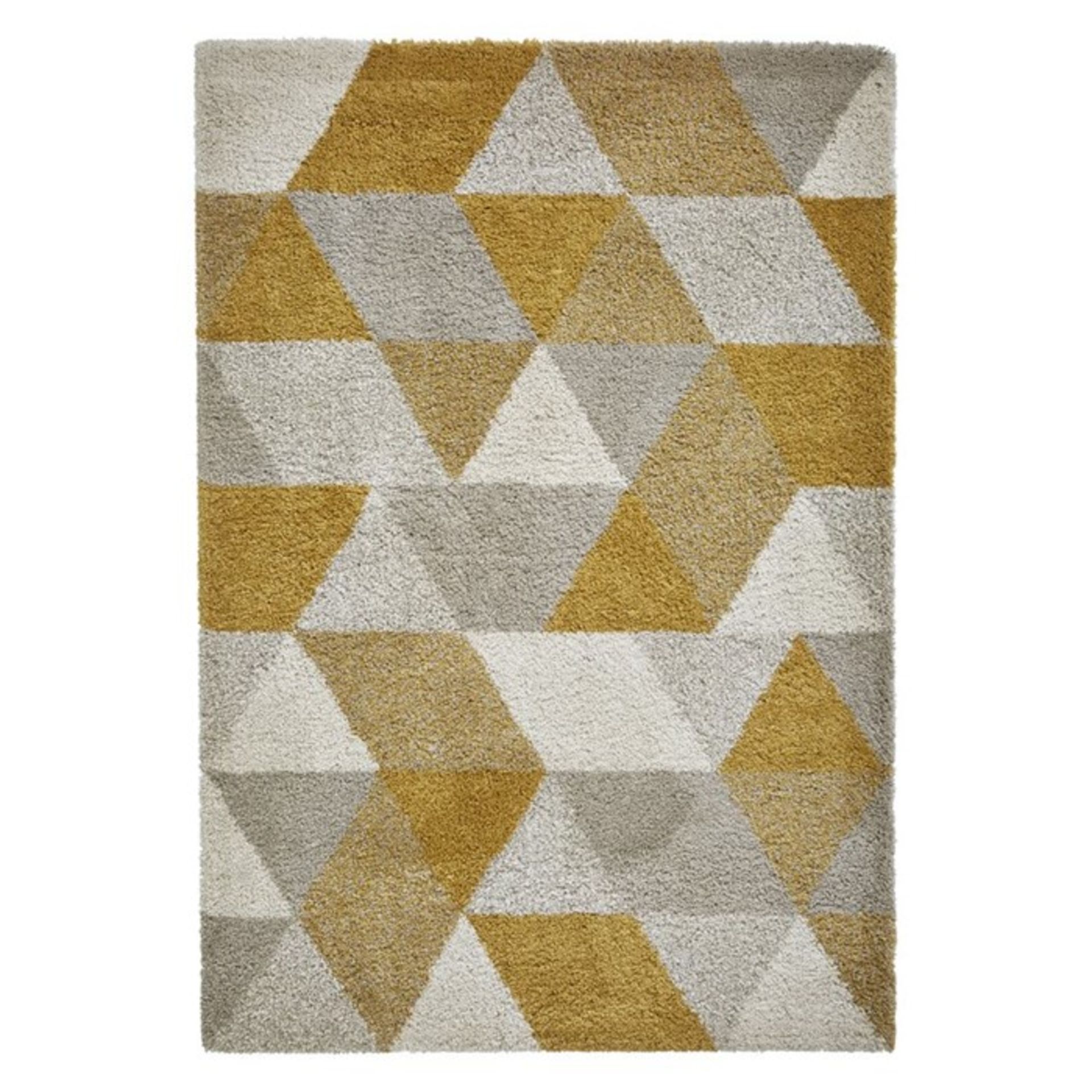 Mikado Living,Owasco Tufted Beige/Ochre Rug (120X170CM)RRP -£ 66.99(18267/15 -OZV10041)