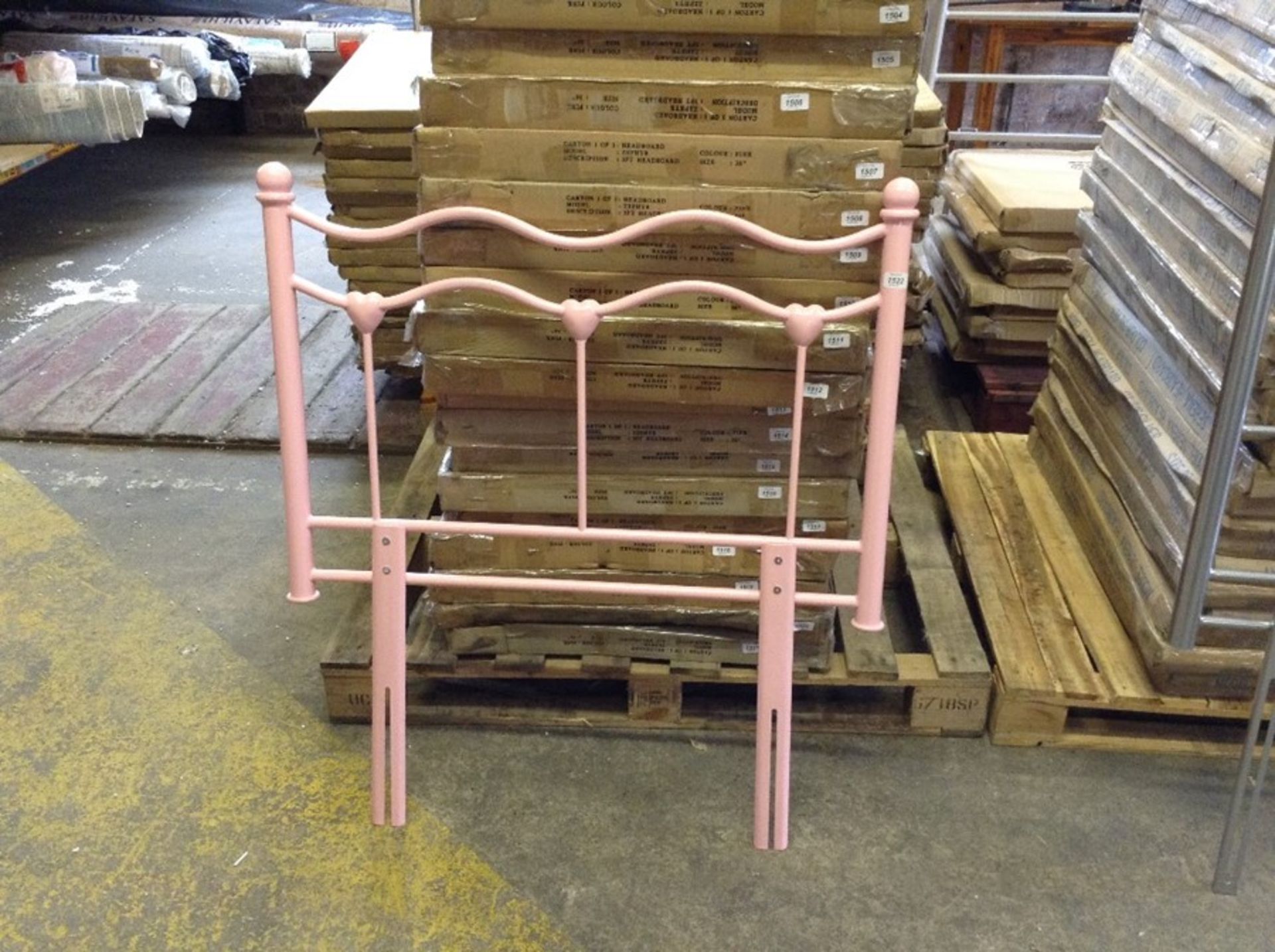 BRAND NEW SINGLE PINK HEADBOARD