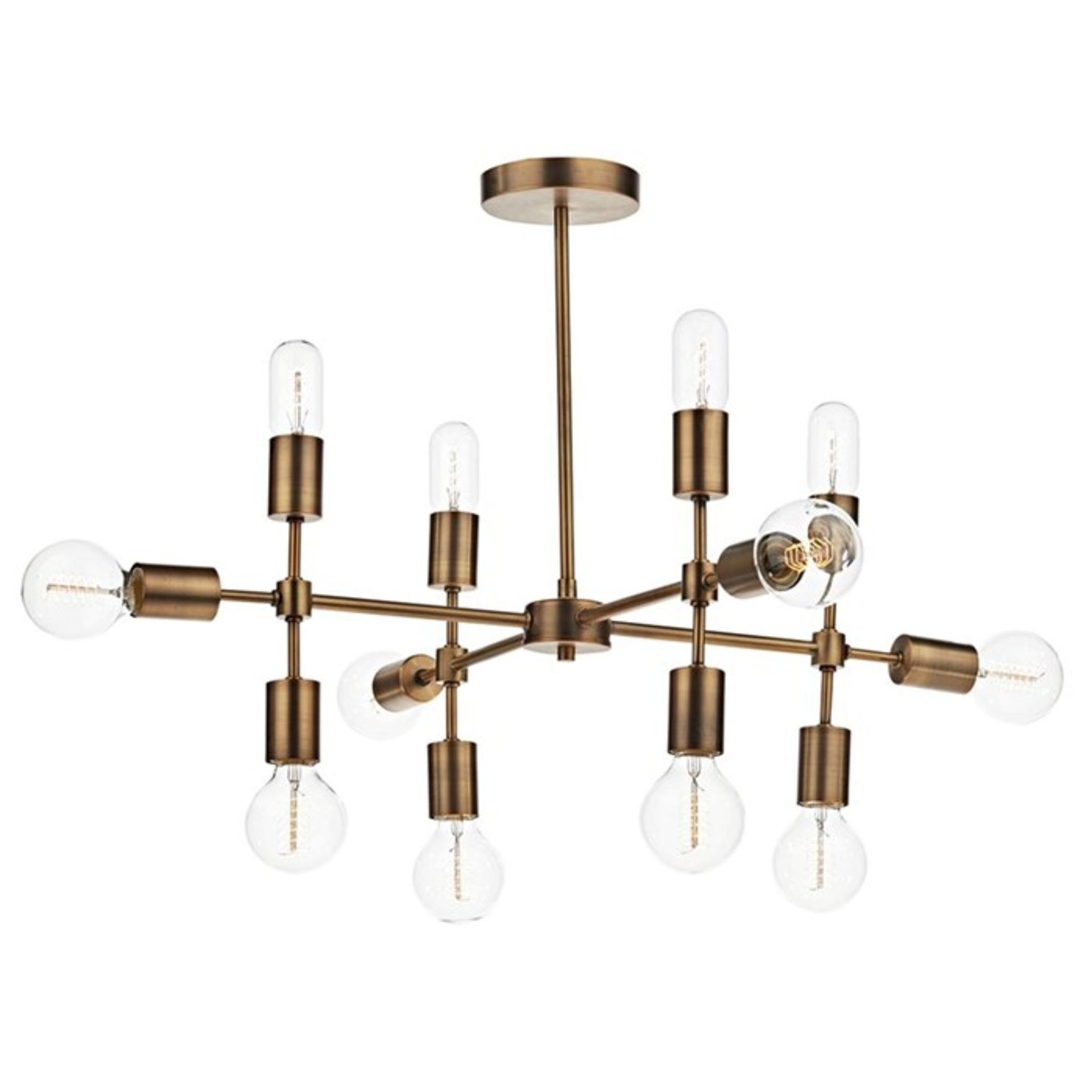 George Oliver, Kailey 12-Light Sputnik Chandelier (NO GLASS OR BULBS INCLUDED) - RRP £166.99 (