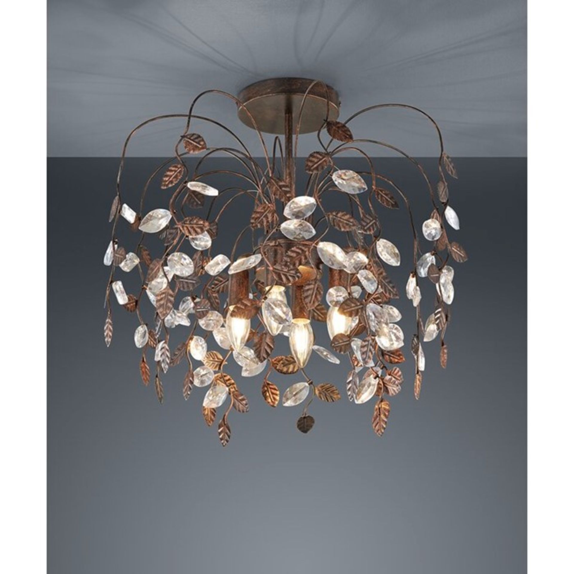 Marlow Home Co., Brownell 4-Light Semi Flush Mount (COPPER) - RRP £129.99 (LYTB1083 - 15792/13) 6D