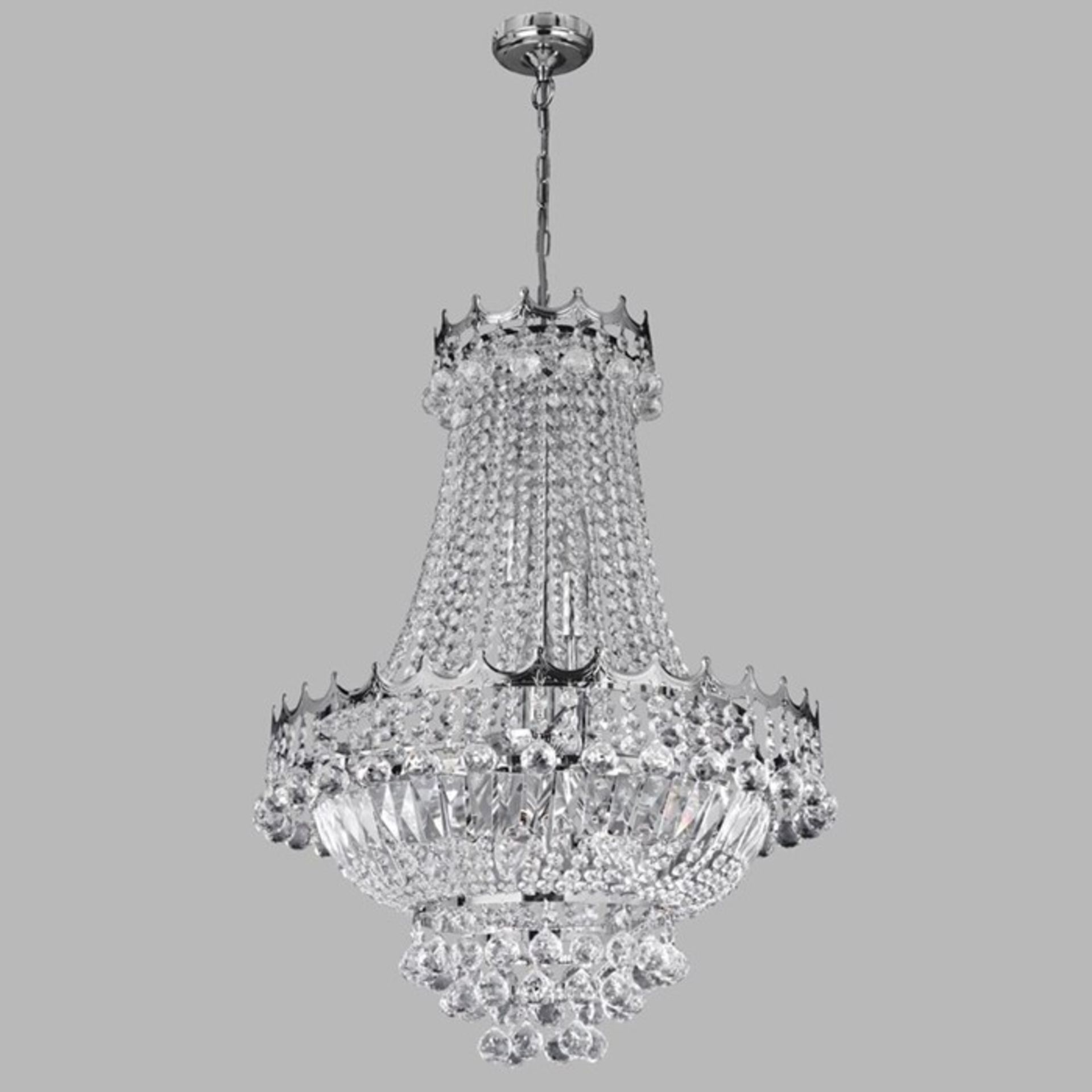 Rosdorf Park, Branden 9-Light Empire Chandelier (GOLD) - RRP £333.99 (U000799087 - 15792/7) 6E