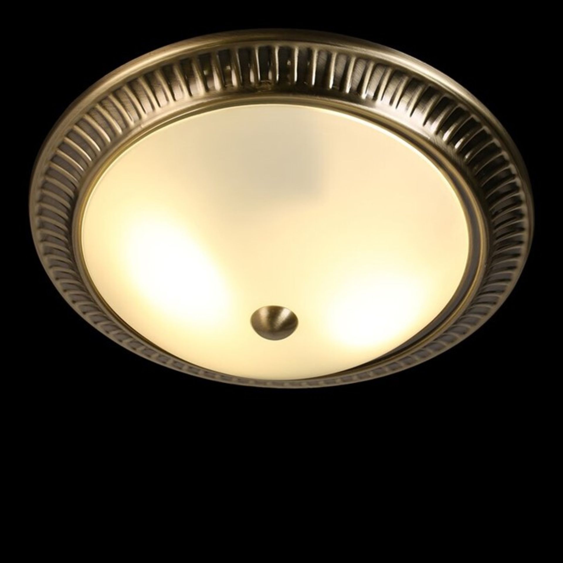 Marlow Home Co., Shoshana 2-Light Flush Mount (ANTIQUE BRASS) - RRP £34.99 (UEL2937 - 15792/11) 6D