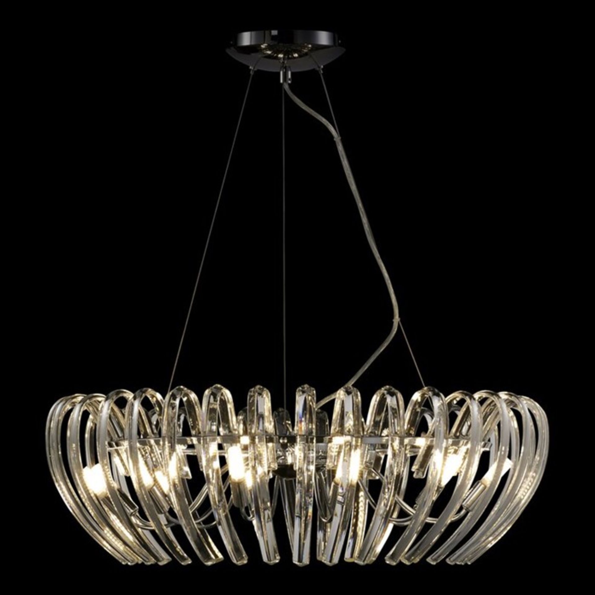 Schuller, Ariadna 12-Light Crystal Pendant (CHROME) - RRP £569.99 (QFA10136 - 18016/2) 5D