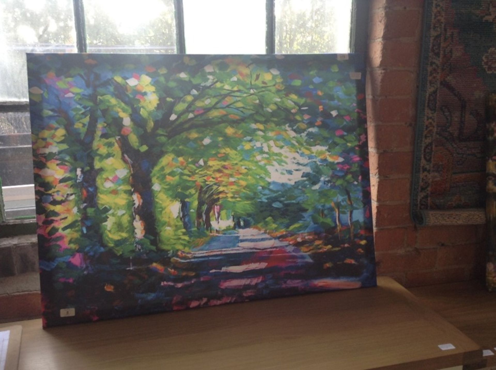 Hokku Designs,Forest Path Painting Print on Wrapped Canvas RRP -£47.99 (HOKU5361 -15741/33)