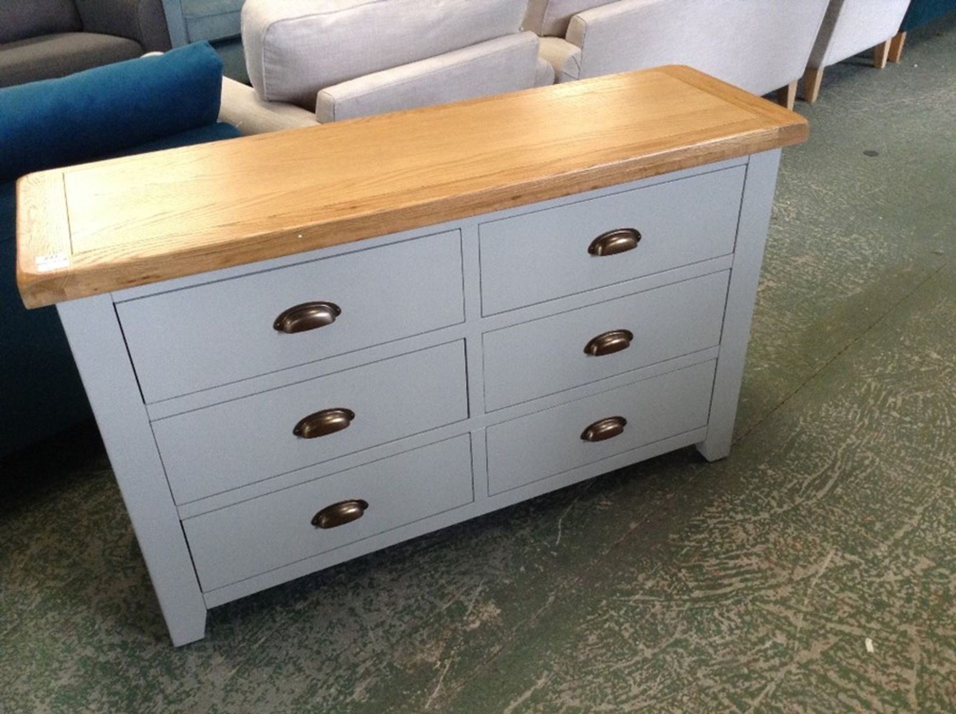 Hampshire Grey Painted Oak 2 Over 3 Chest (WXF P11