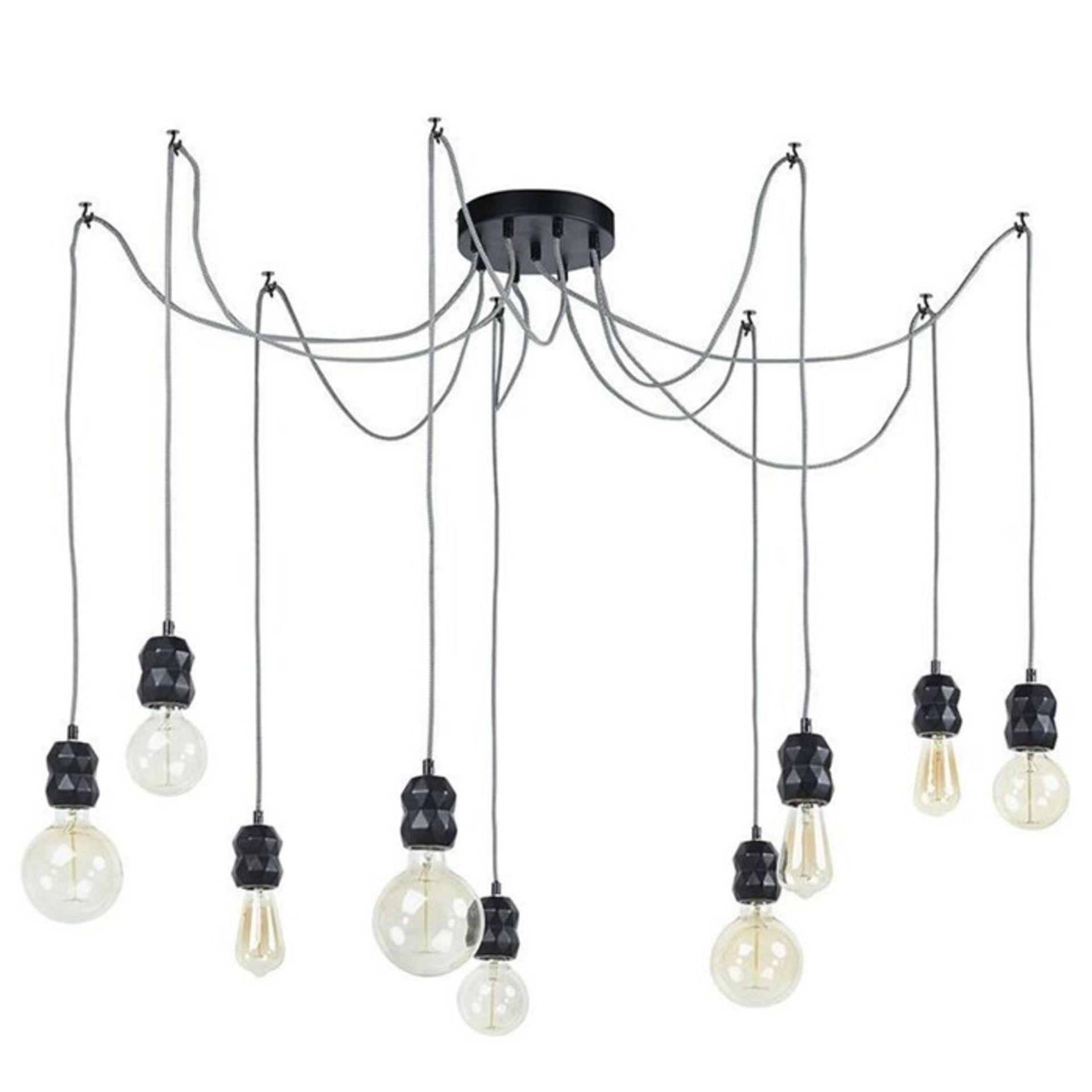 Bright Life, Regena 9 Light Outdoor Chandelier - RRP £142.98 (KOKD2280 - 13009/24) 6D