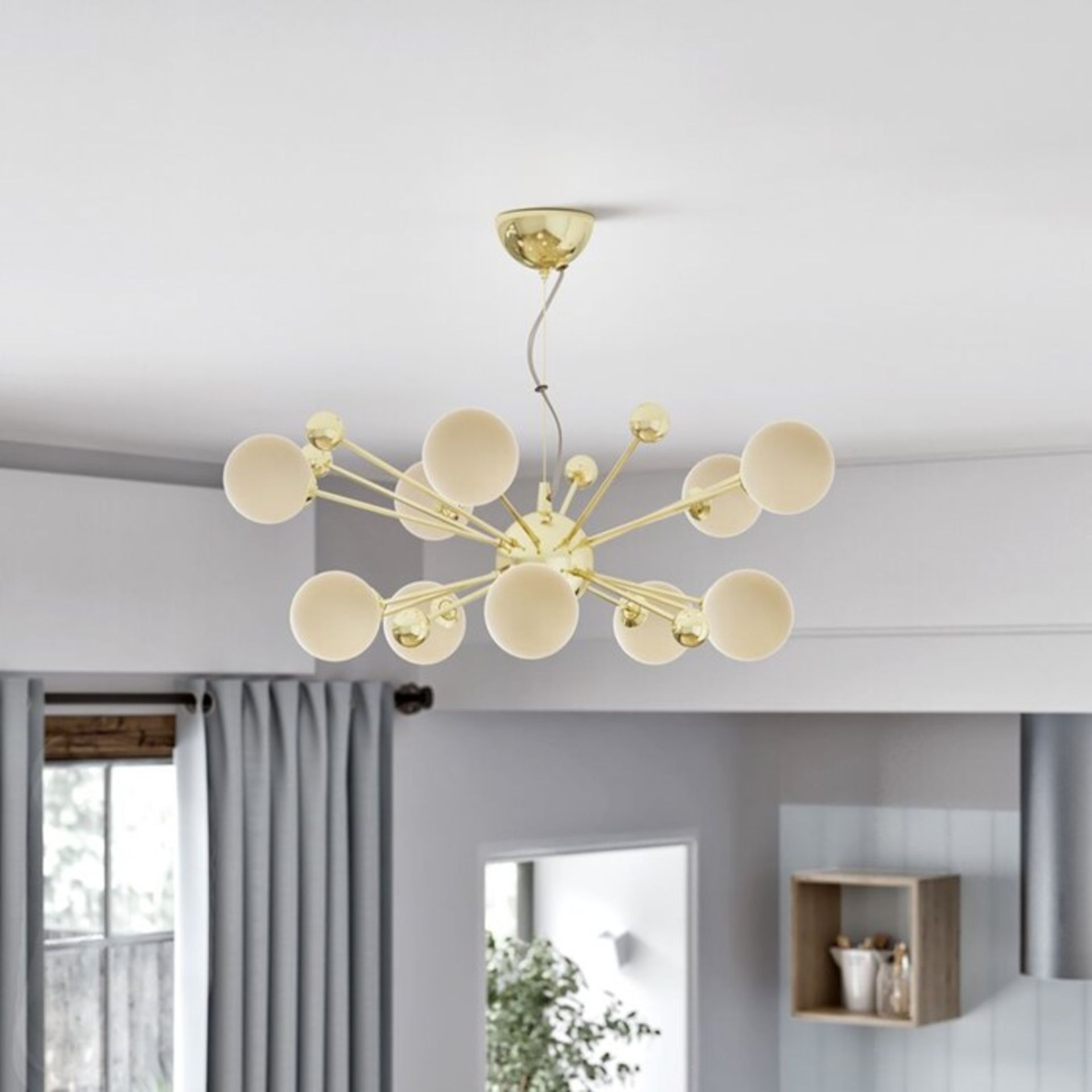 Dar Lighting, Ursa 10-Light Sputnik Chandelier (CH