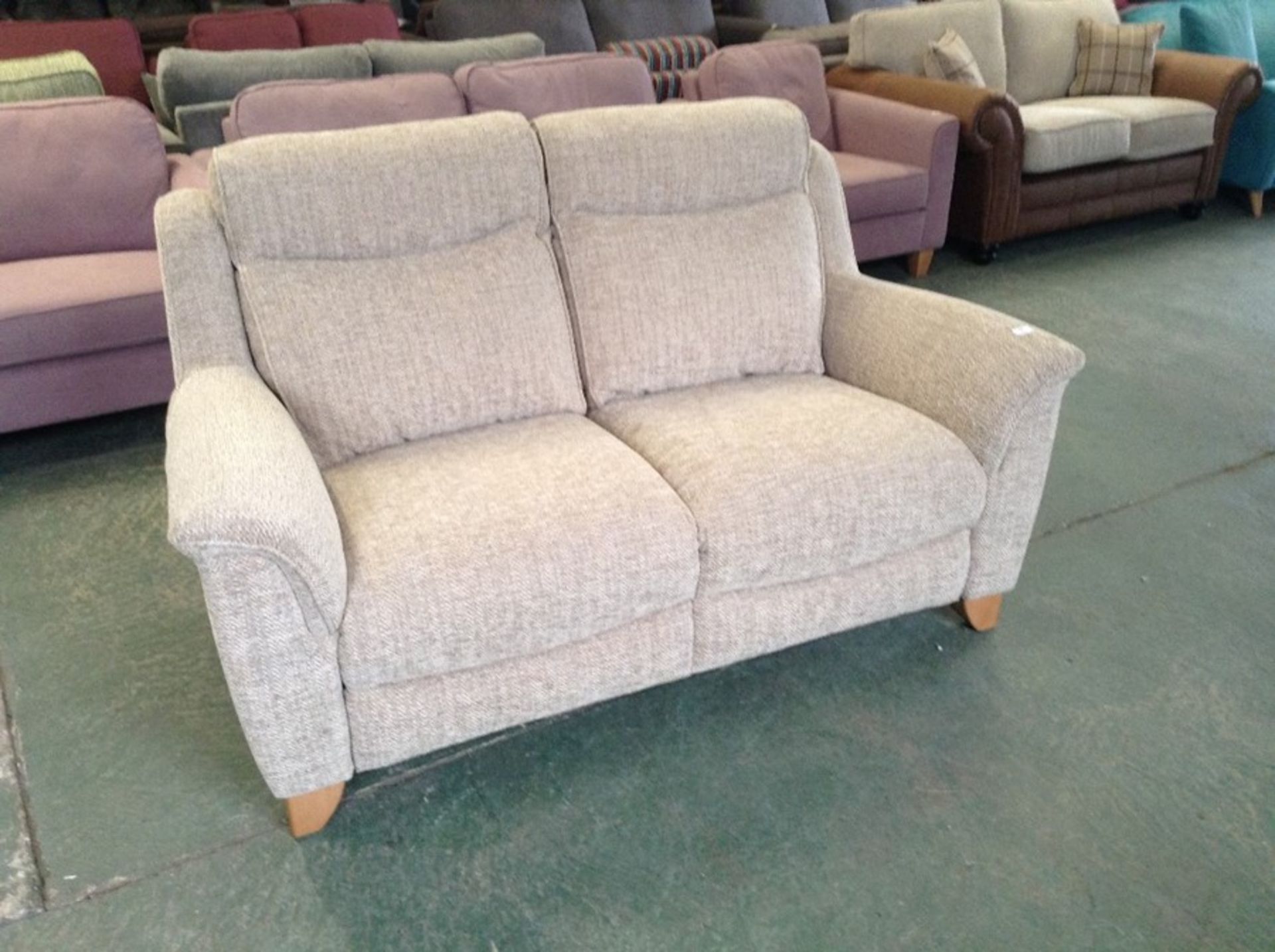 BISCUIT HIGH BACK 2 SEATER SOFA (TROO2013-WOO82741