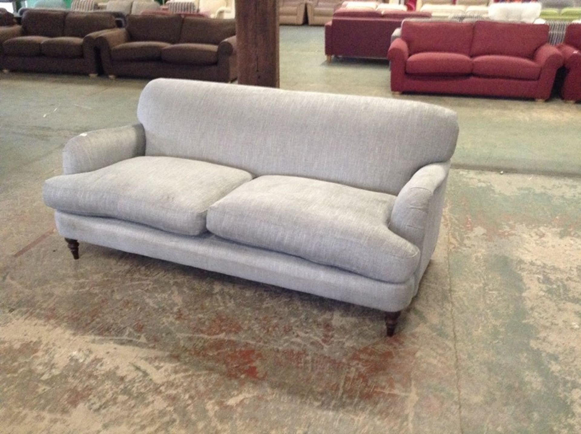 GREY FABRIC 3 SEATER SOFA (804429)