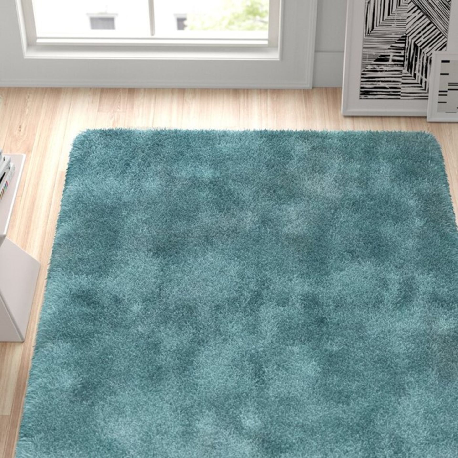 Zipcode Design,Roselyn Turquoise Rug (80X150CM) RRP -£29.99(18321/28 -DVFJ1101)