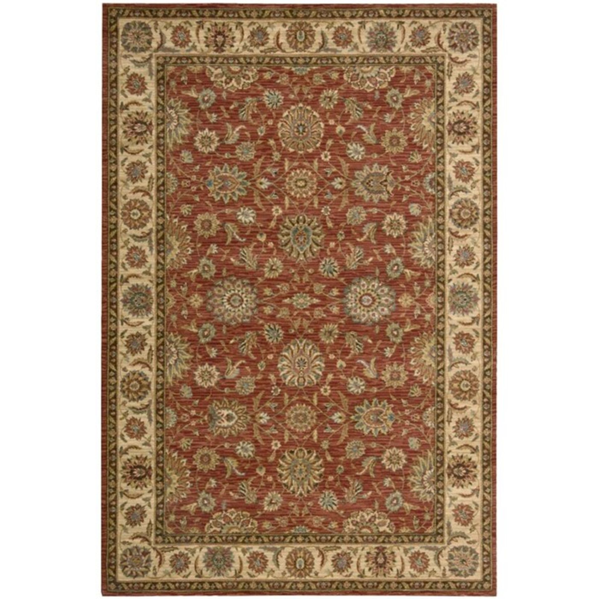 Astoria Grand,Bardwell Rust/Green Area Rug (3.6X5.6")RRP -£ 112.99(18267/50 -PKQ1201)