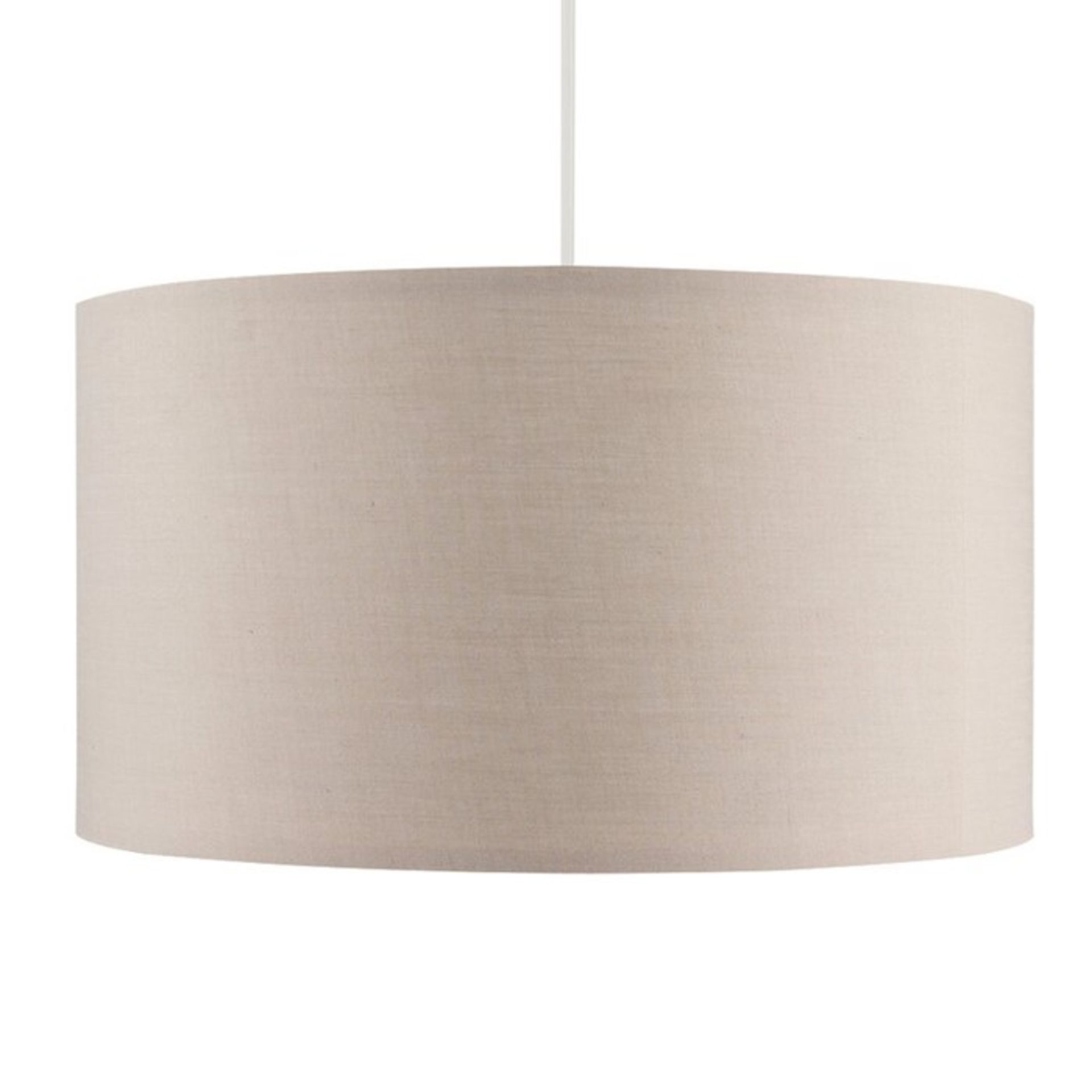 17 Stories, 45cm Cotton Drum Pendant Shade (MINK) - RRP £32.99 (MSUN3916 - 20321/14) 3E