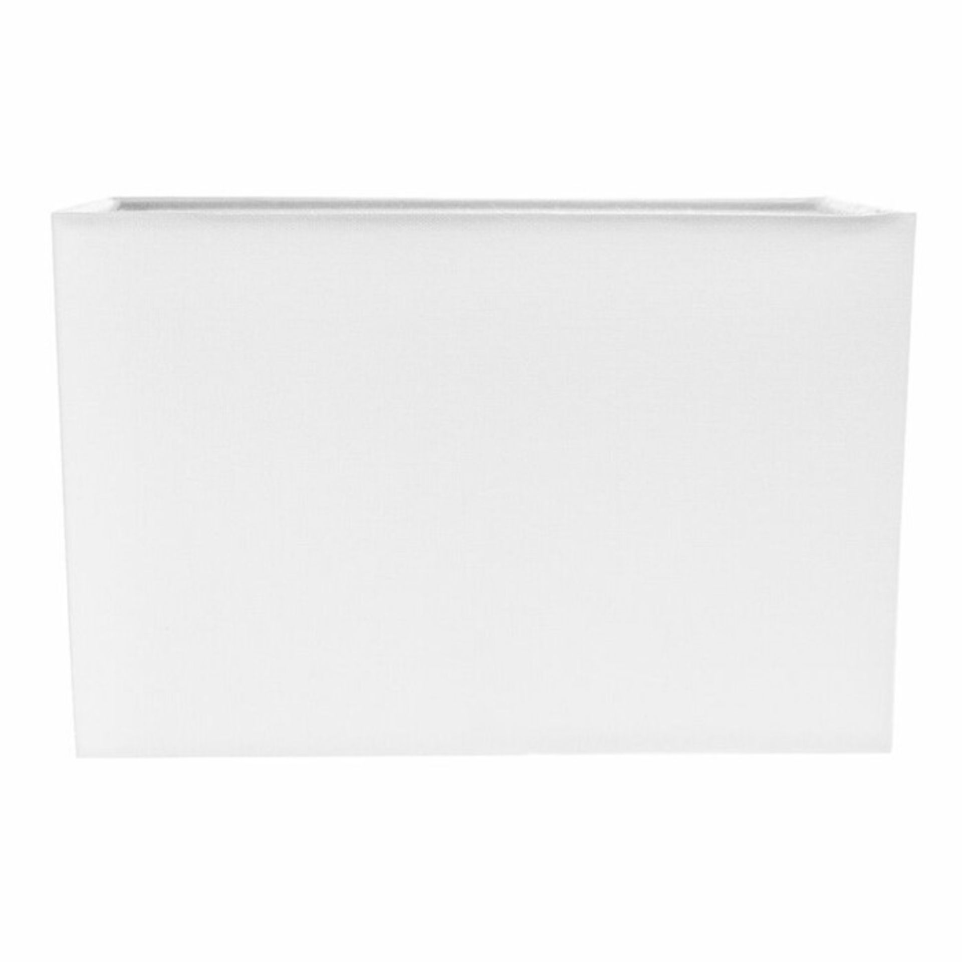 17 Stories, 29cm Linen Rectangular Lamp Shade (WHITE) - RRP £18.99 (JZXR1257 - 20321/44) 2E