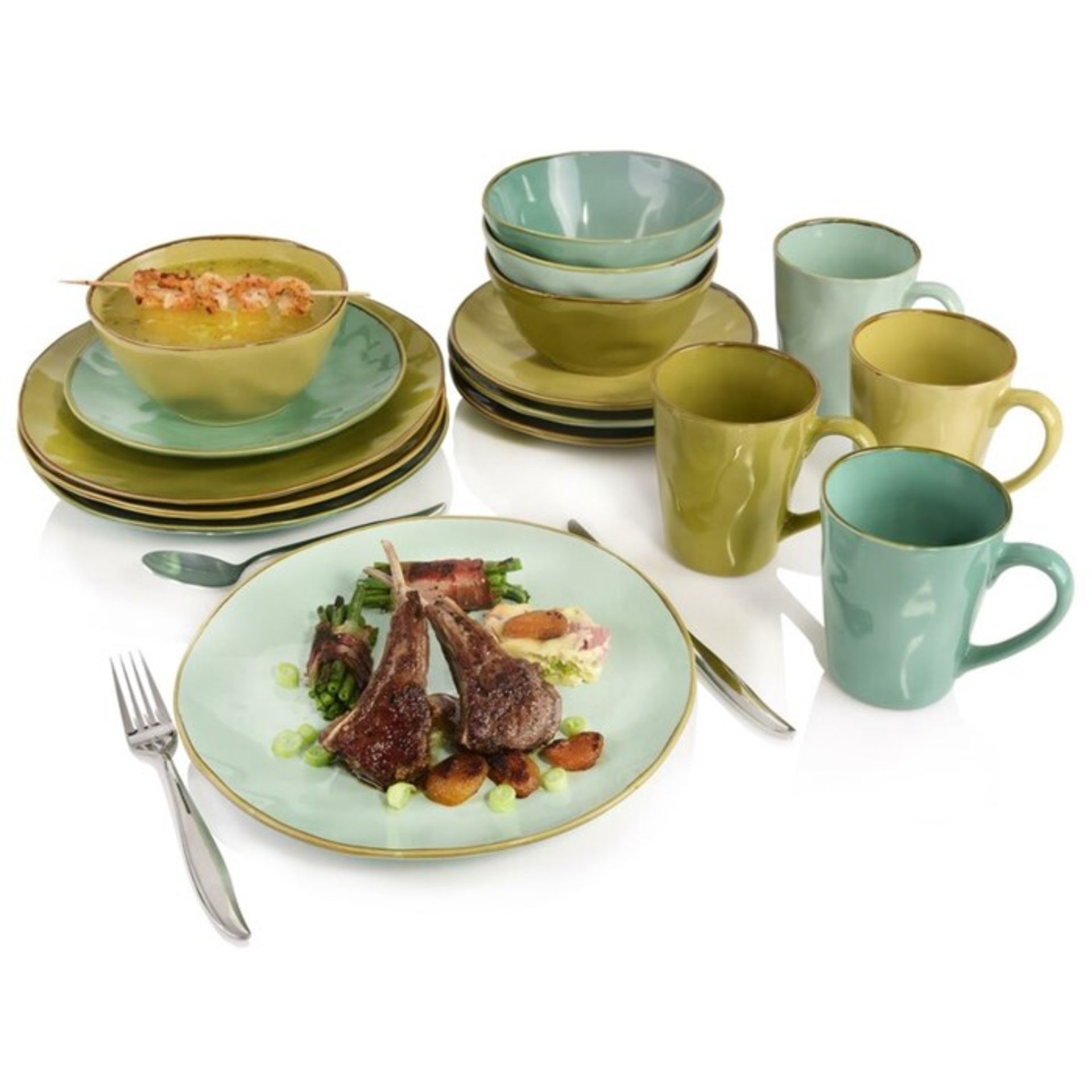 Sänger, 16 Piece Dinnerware Set, Service for 4 - RRP £64.99 (SFHH1088 - 20321/20) 3F