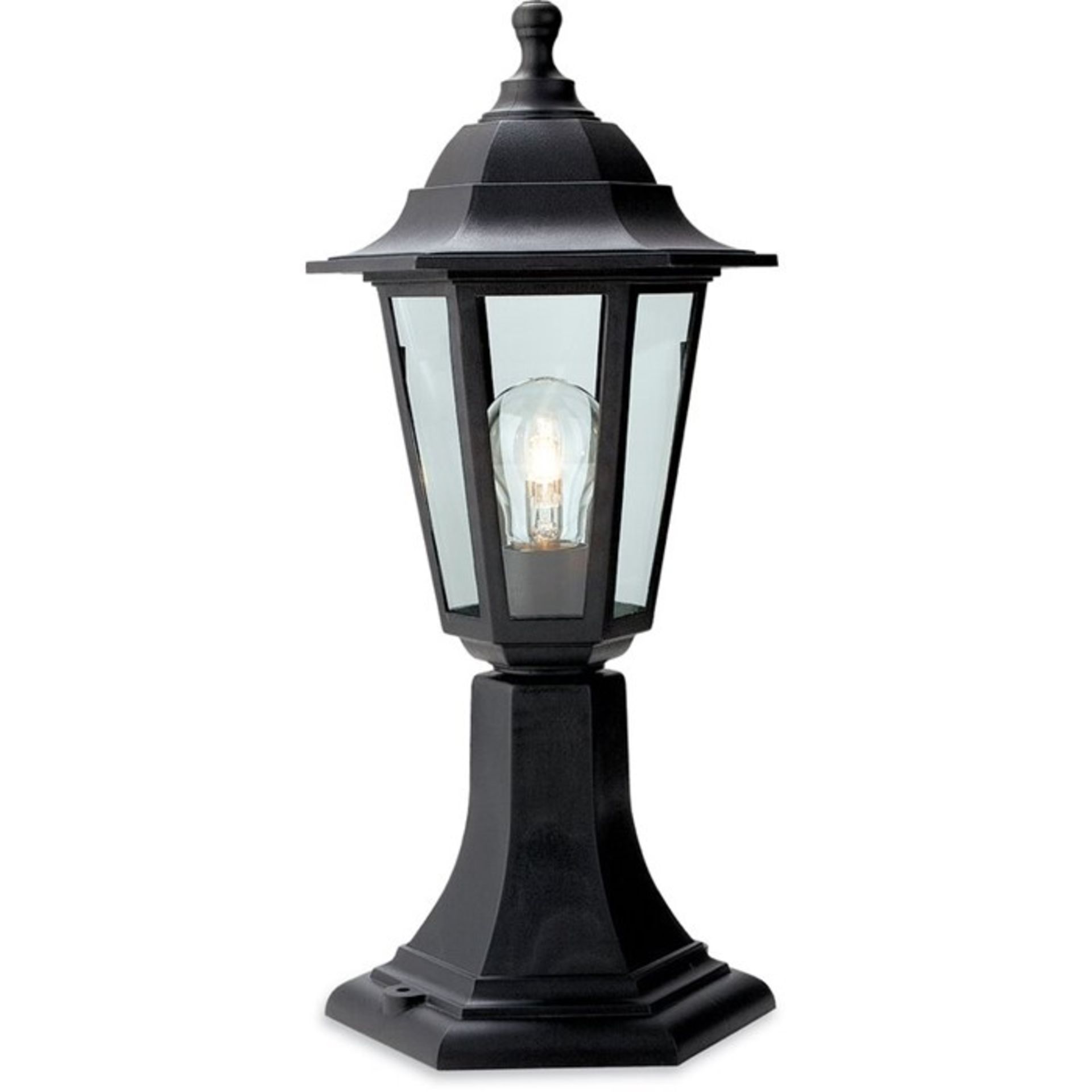 Marlow Home Co., Rosalyn 1 Light Pillar Lantern - RRP £23.99 (FSL1945 - 17435/46) 6D