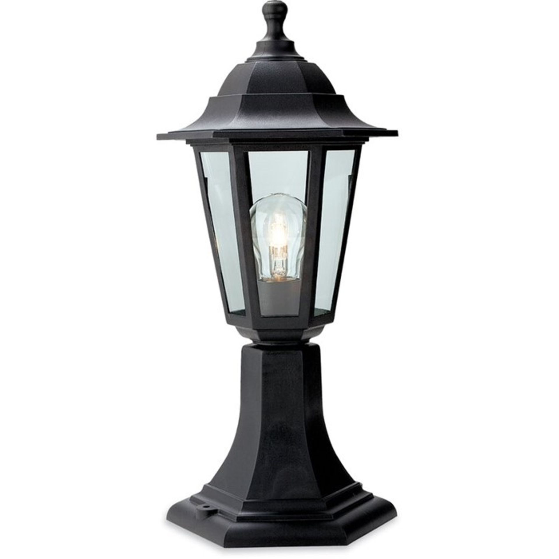 Marlow Home Co., Rosalyn 1 Light Pillar Lantern - RRP £23.99 (FSL1945 - 17435/4) 6D