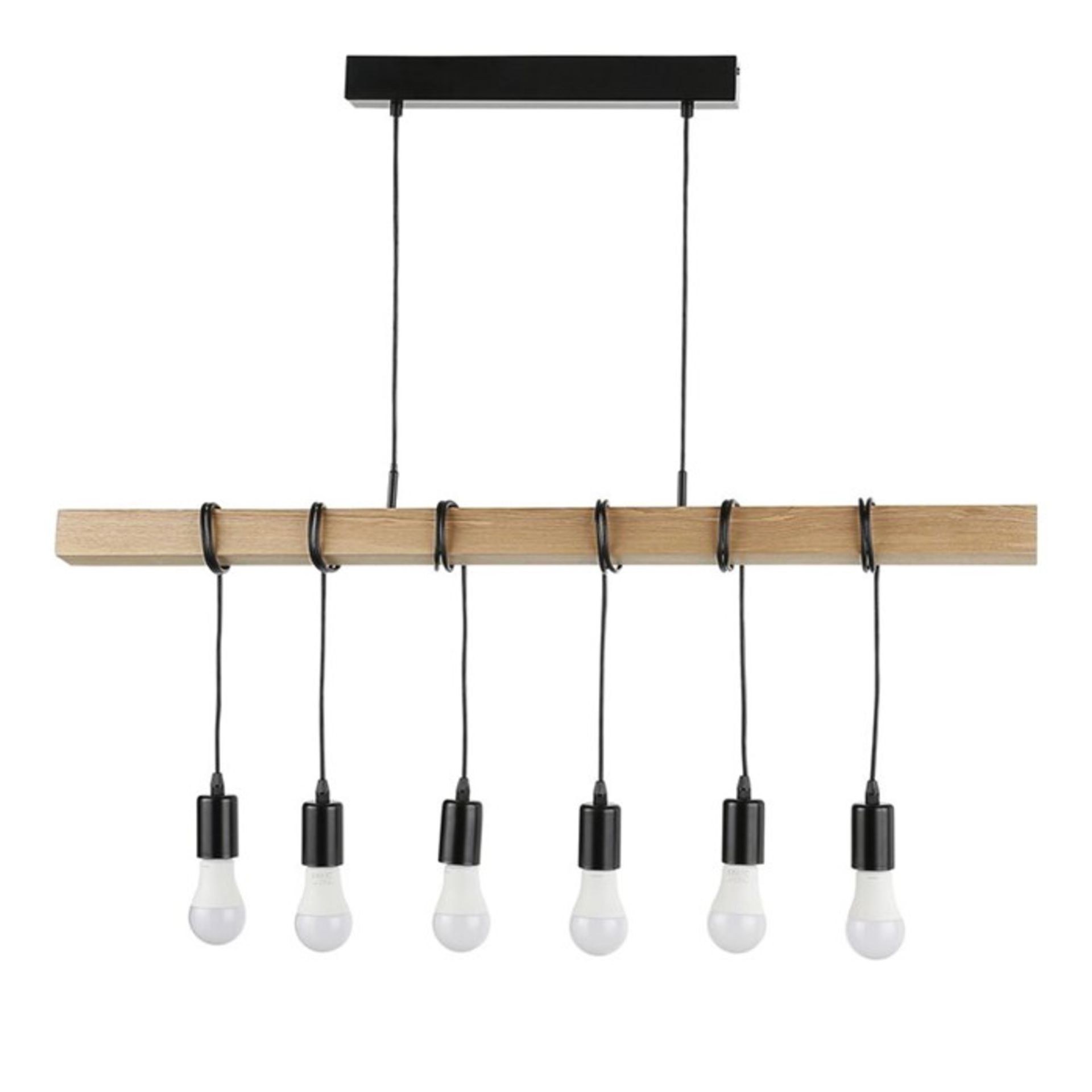 Borough Wharf, Burton 6-Light Kitchen Island Pendant - RRP £89.99 (EGF5576 - 17435/12) 6B