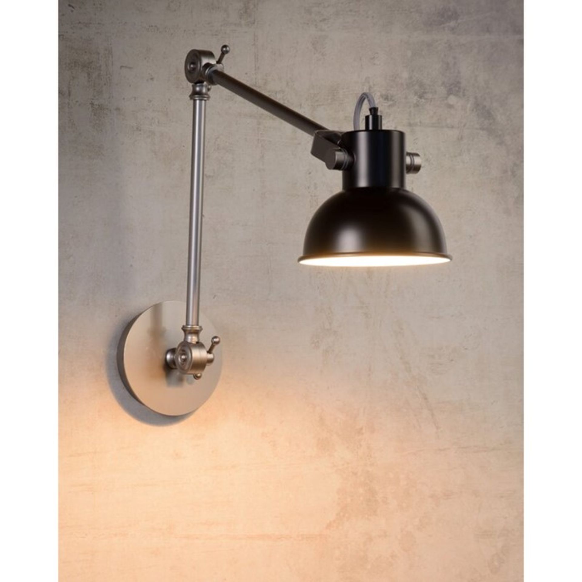 Lucide, Crunch 1-Light Armed Sconce - RRP £59.99 (BRBA5383 - 17435/54) 6E