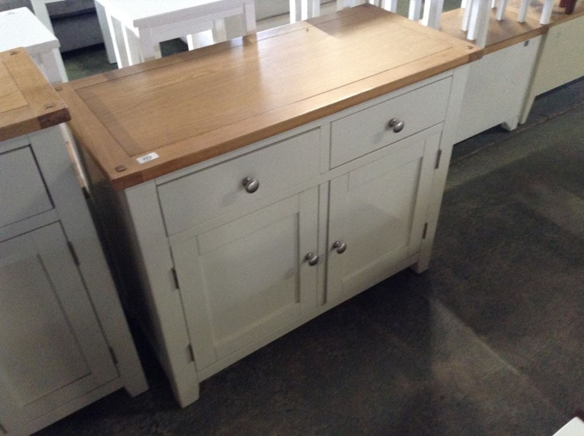 Portland White 2 Door Cupboard (F75 - -PP2DC-W)(DAMAGE)