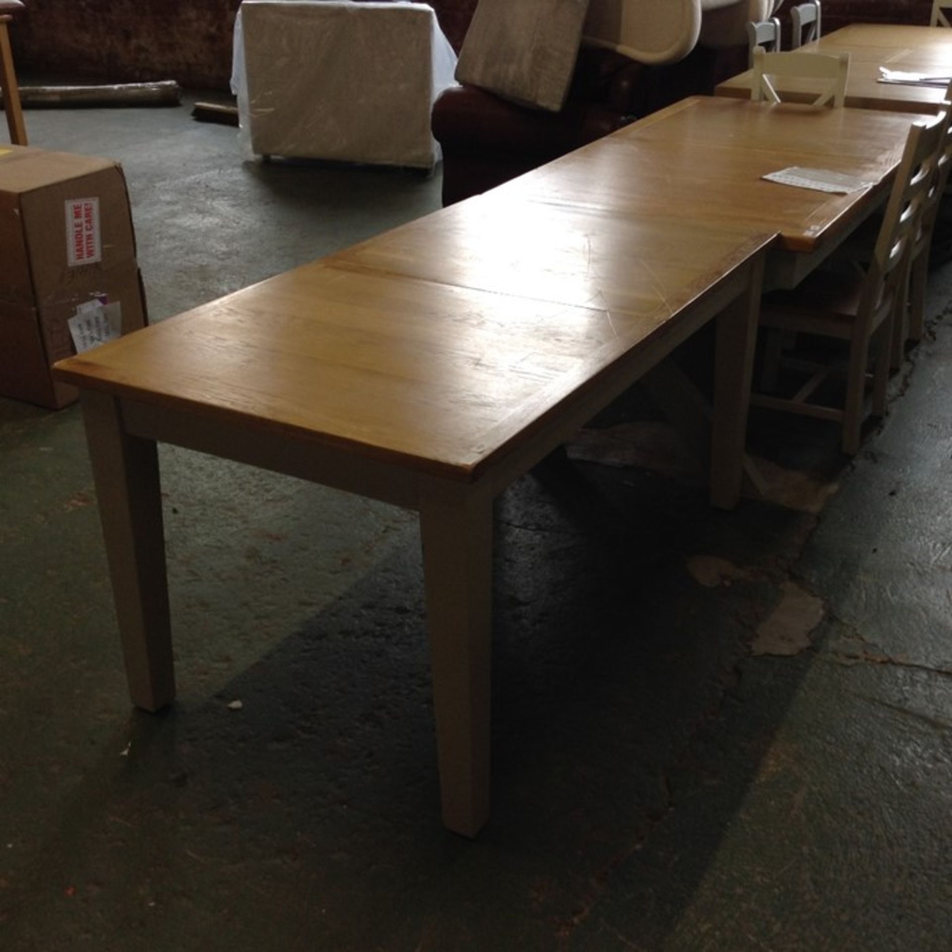 HAMPSHIRE OAK PAINTED TABLE (E96)