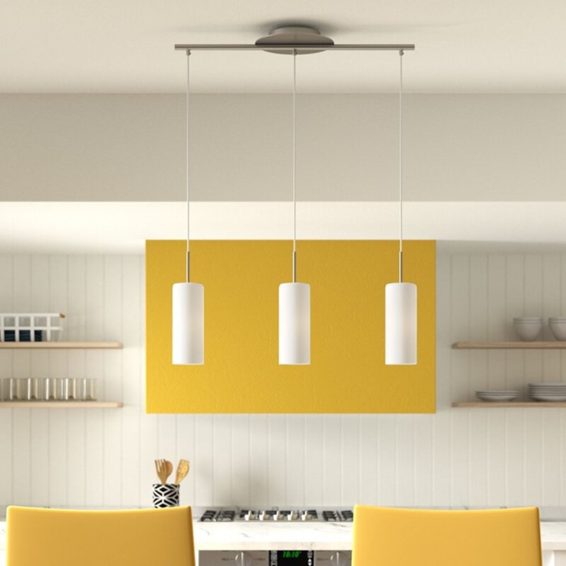 17 Stories, Sleaford 3-Light Kitchen Island Pendant - RRP £74.99 (EGF2067 - 16136/52) 7A