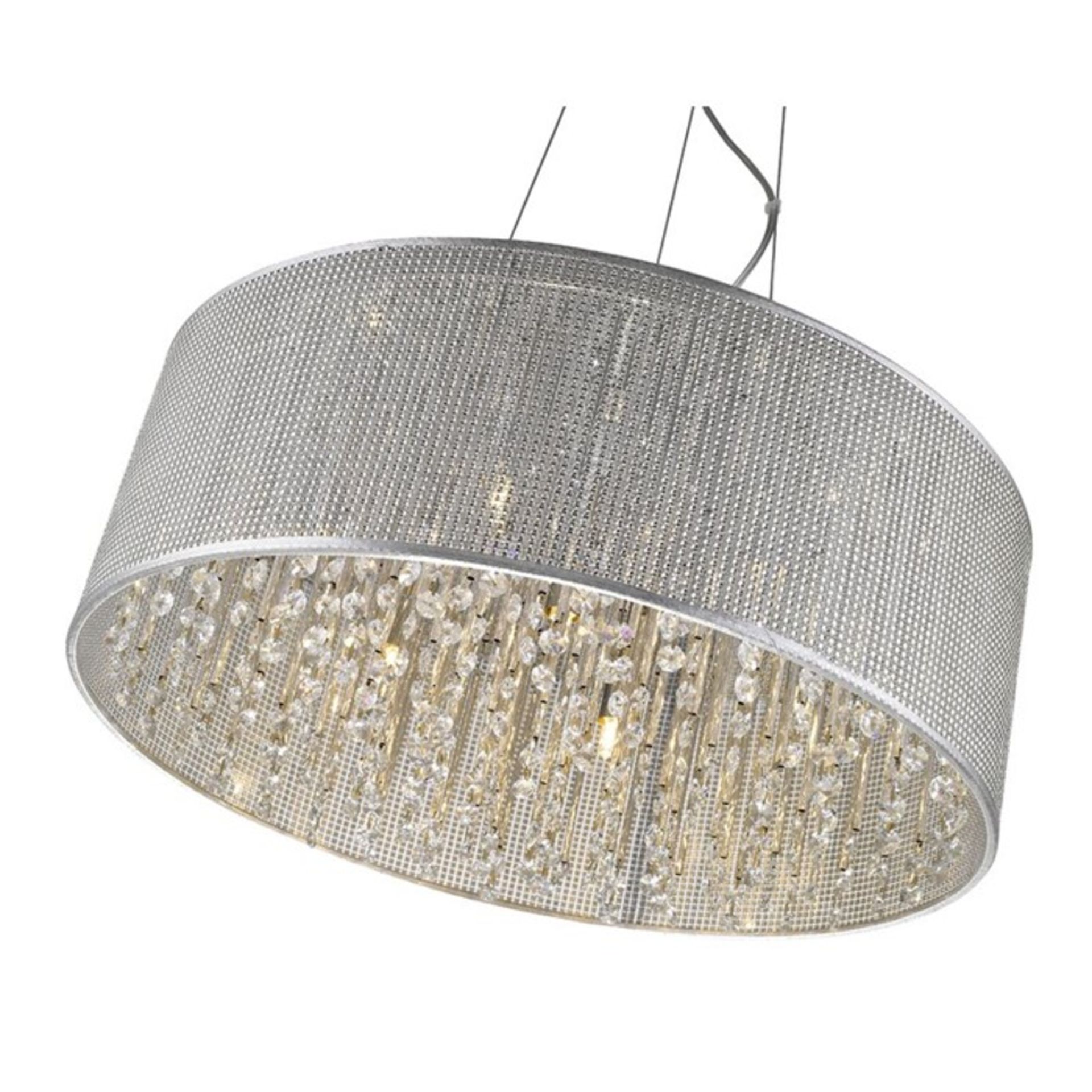 Milo Lighting, Essence 7-Light Crystal Chandelier - RRP £296.99 (MLOL1024 - 16136/48) 7D