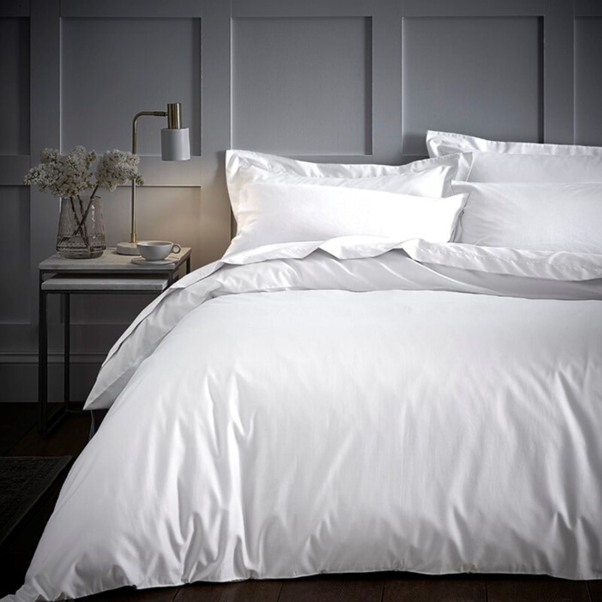 Content by Terence Conran, 300 TC Duvet Cover (WHITE)(SINGLE)(DUVET COVER ONLY) - RRP £28.99 (