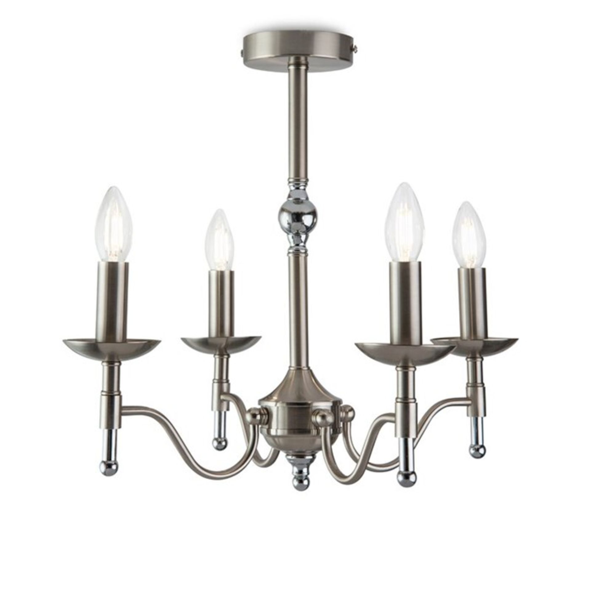 Marlow Home Co., Zeman 4 Light Candle Style Chandelier - RRP £78.99 (MEXP1206 - 16136/6) 7D