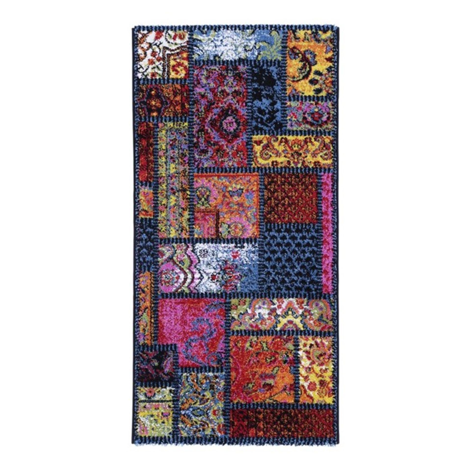 Latitude Vive,Jeanne Red/Yellow/Blue Rug ,RRP - £162.99 (BRBA8506 - 17454/8)