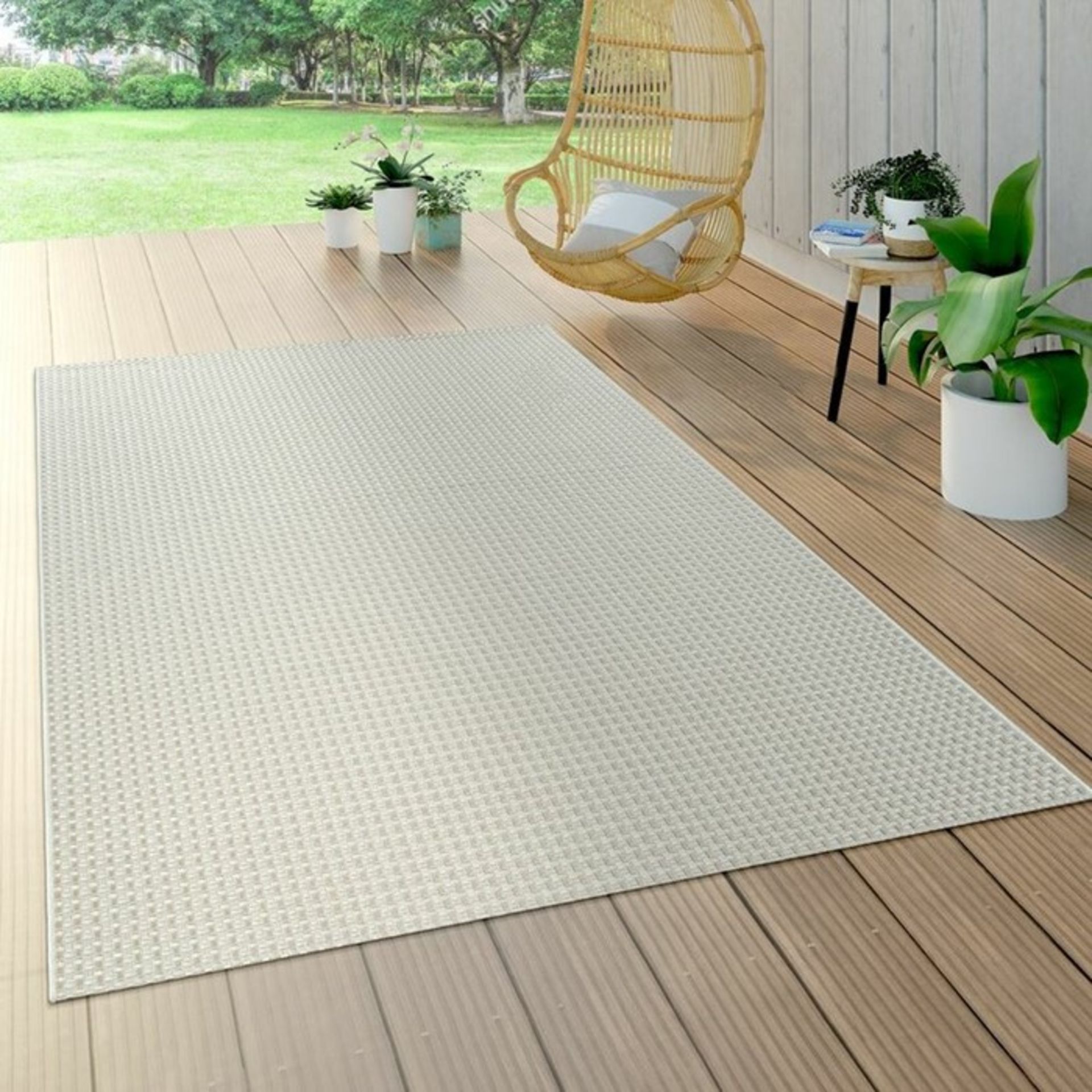 Terrance White Rug Size: Rectangular 80 x 150cm,1 RRP£42.99(Brambly Cottage PSCH1190.47274810)