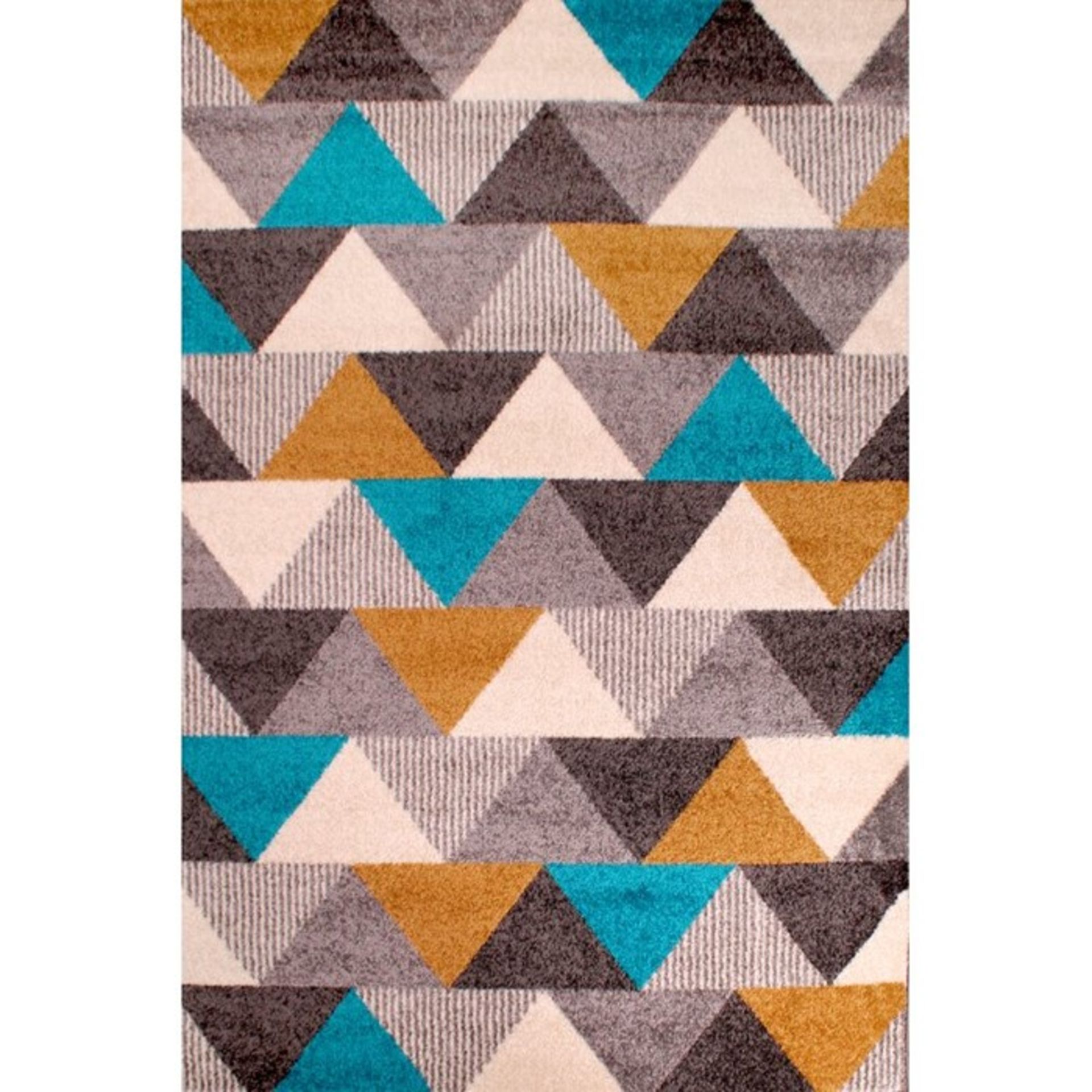 Mercury Row,Mora Ochre/Teal Rug - RRP £37.99 (80x150cm) (QWG2051 -16899/22)