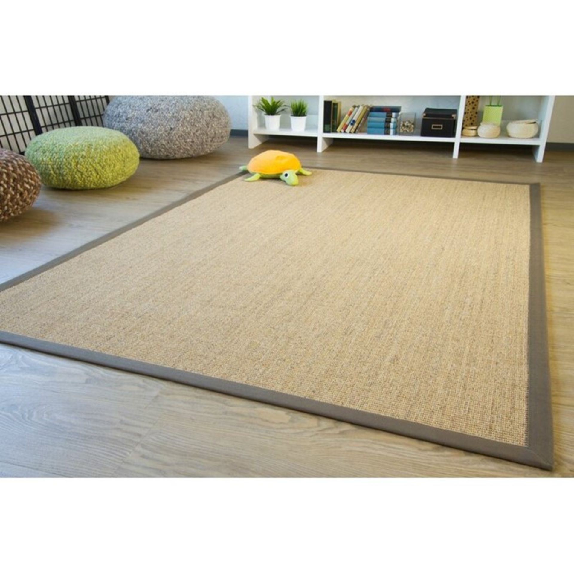 Three Posts,Ardent Flatweave Natural Dark Rug - RRP £177.99 (STFE1069 -16899/1)