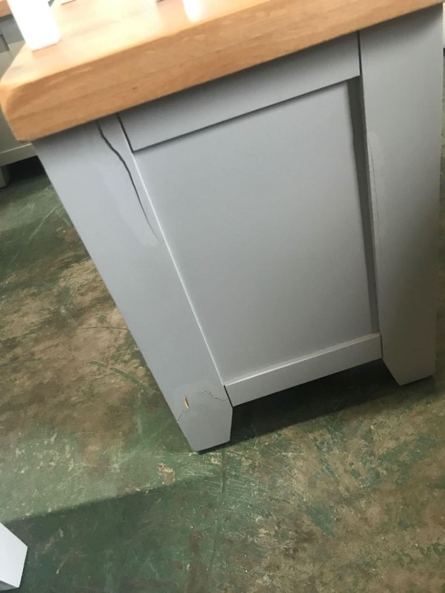 Hampshire Grey Painted Oak Large TV Unit (DAMAGED LEFT SIDE)(WXF P24- E -16) - Image 2 of 2