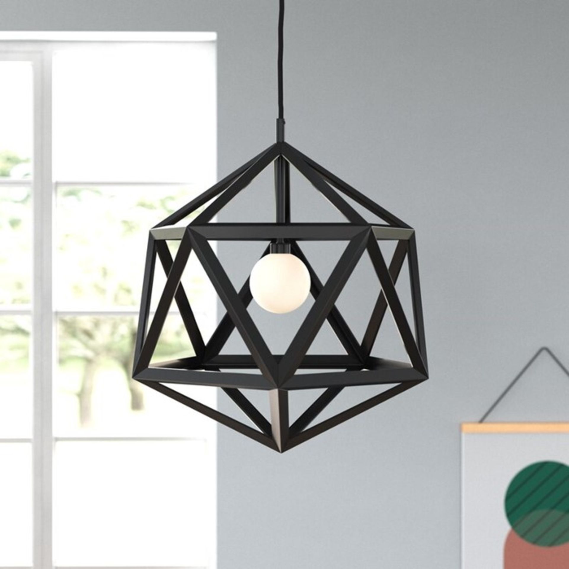 Mack + Milo,Lorenz 1-Light Geometric Pendant RRP£29.99(H17228 - 8/7 DLI7740.15003767)