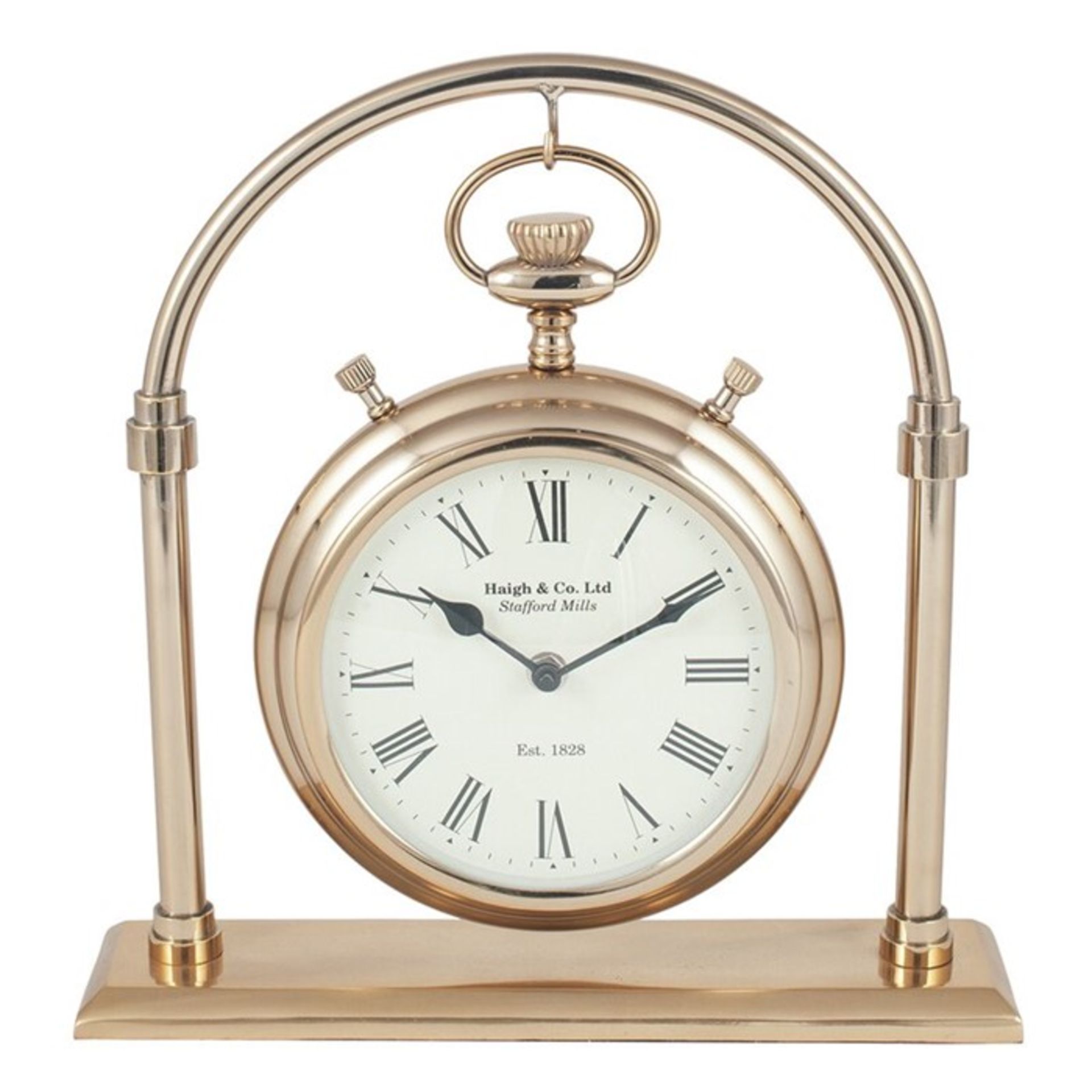 Ophelia & Co., Modern & Contemporary Metal Tabletop Clock Colour: Antique Brass - RRP £68.99 (