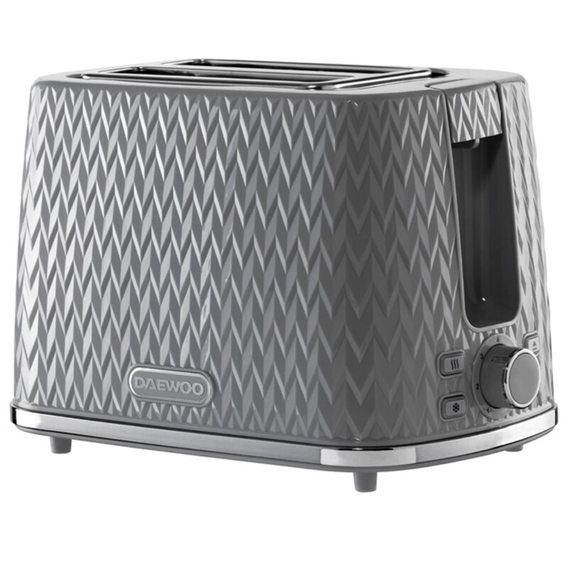 Daewoo, Argyle Toaster Finish: White - RRP £26.99 (CBFG1102.55924645 - H17228 - 11/10) 8C