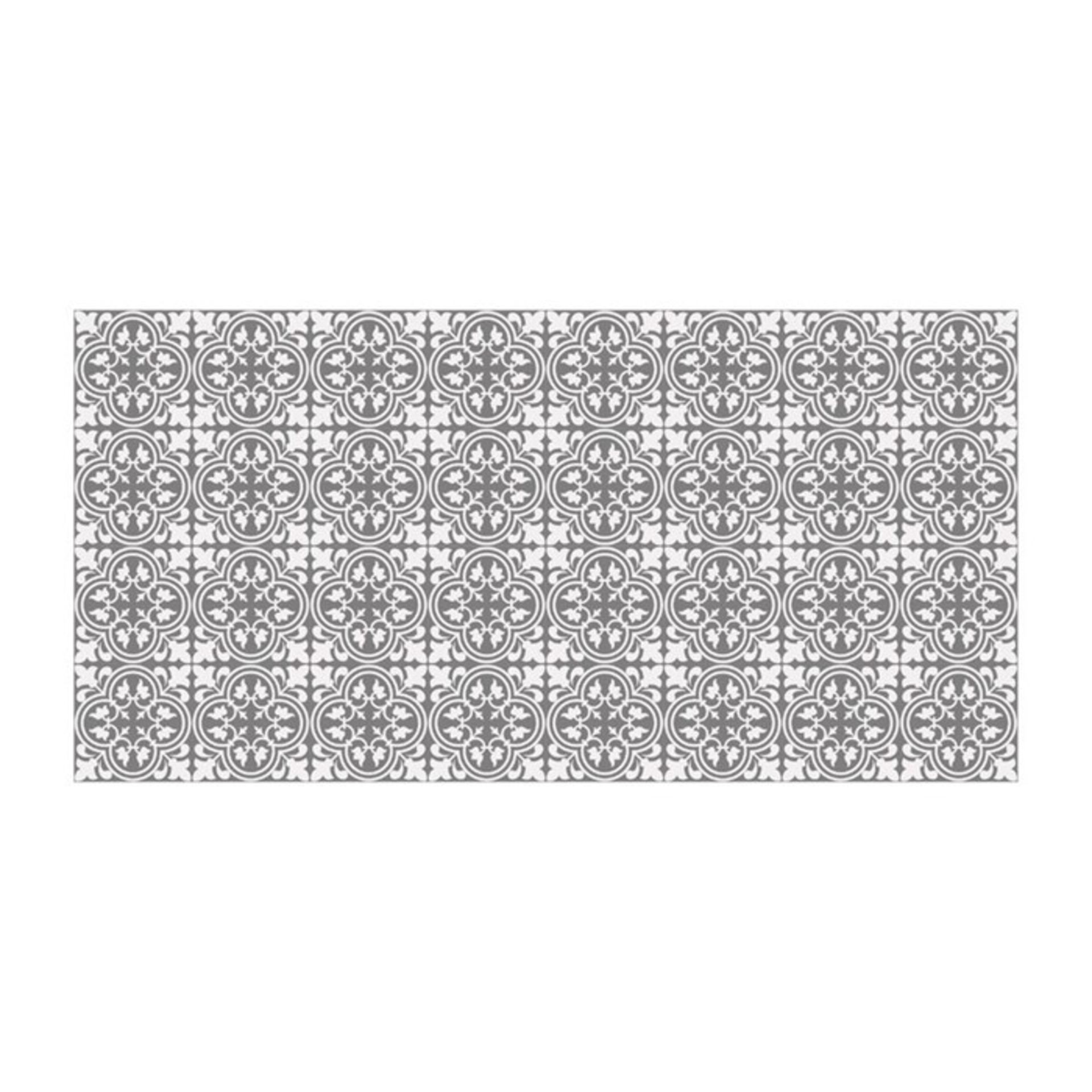 World Menagerie, Carnlea 121 x 60 cm PVC Patterned Tile in Grey - RRP £55.99 (BF938874.48000735 -