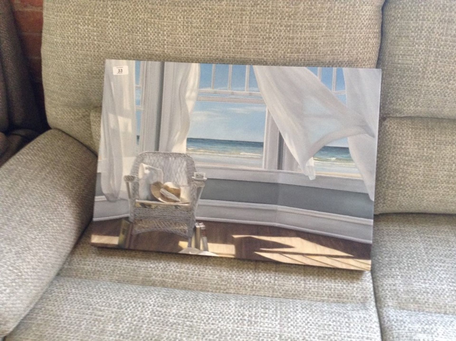 East Urban Home,'Inverse' by Lindsay Megahed Oil Painting Print on Wrapped Canvas (small)