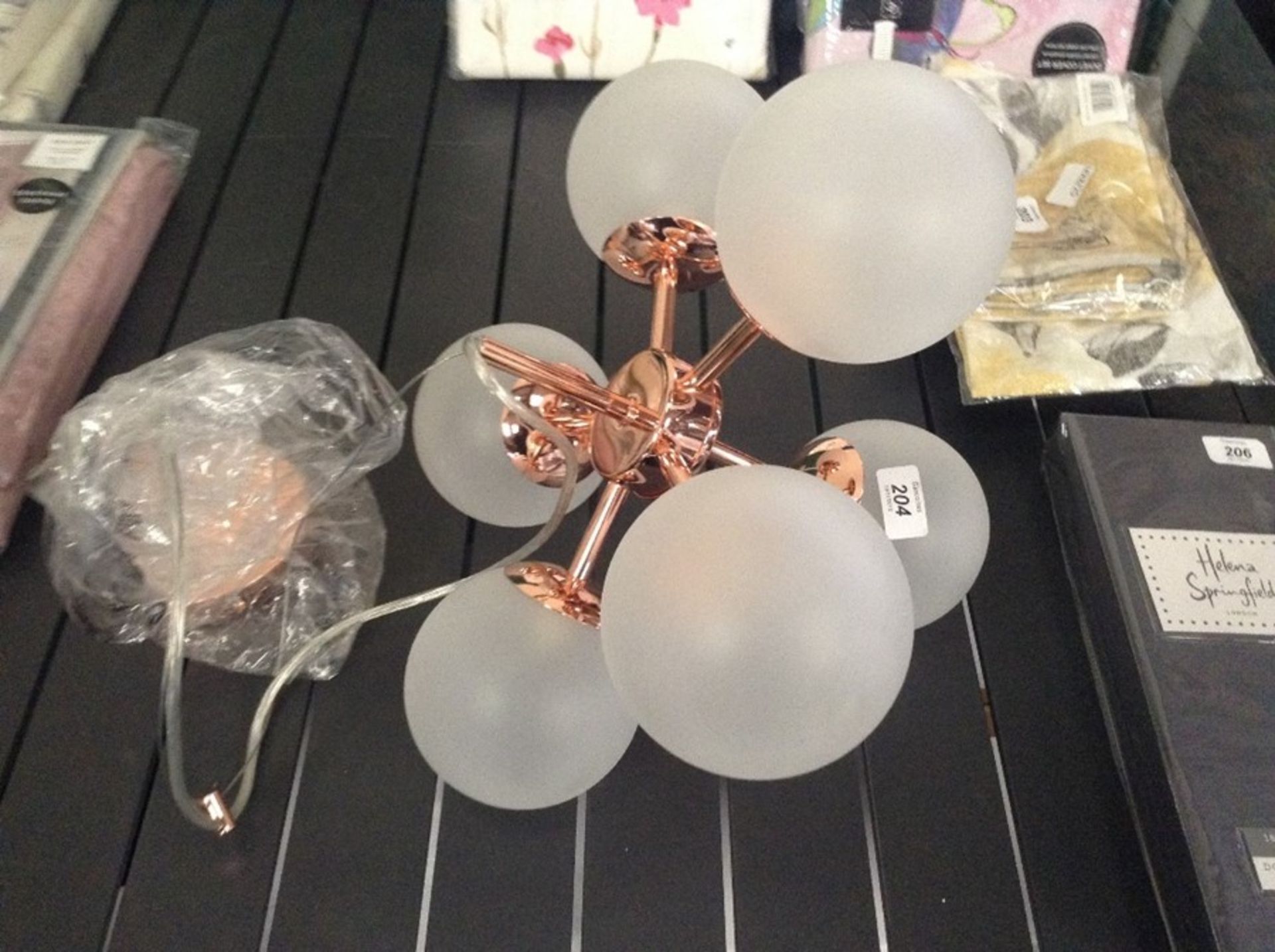 | x1 | Globe Pendant Chandelier Small, Copper| RRP £99 | MAD-CLPGLO003ZCO-UK |