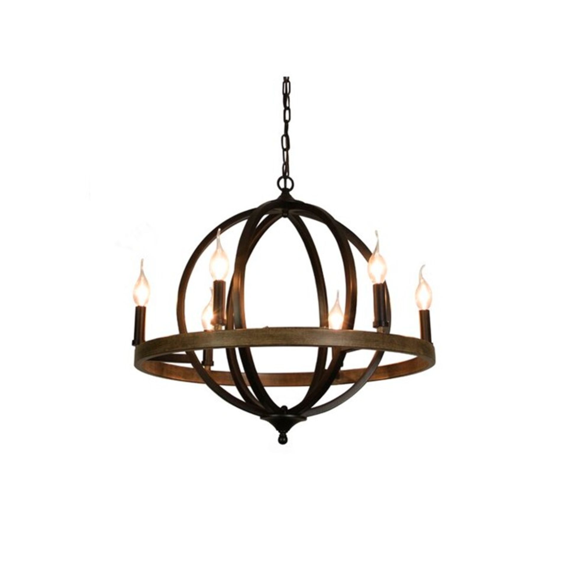 Williston Forge, McMahon 6-Light Globe Chandelier - RRP £239.99 (CPTH1042 - 15312/16) 5F