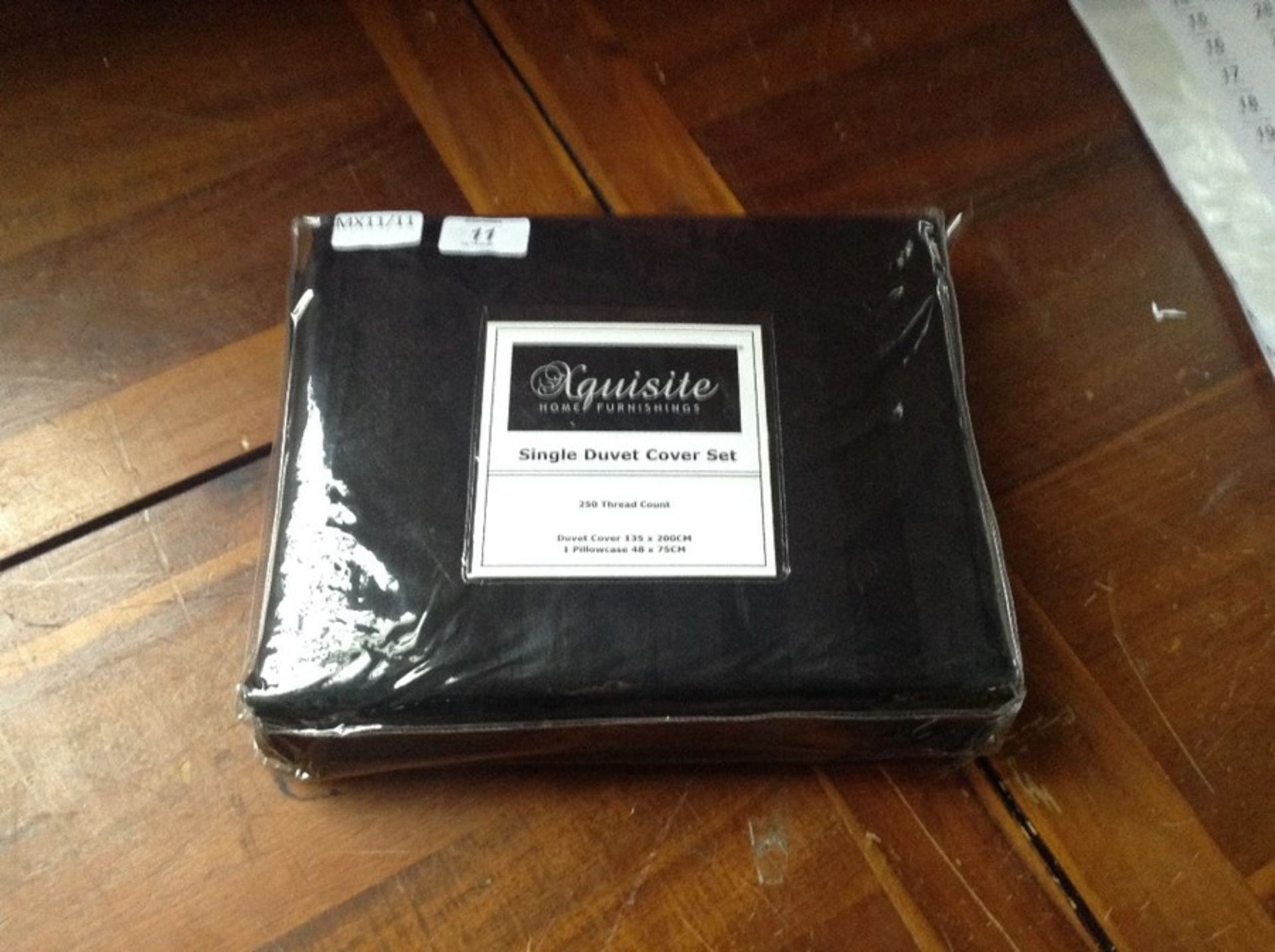 SINGLE BLACK DUVET MX11/11