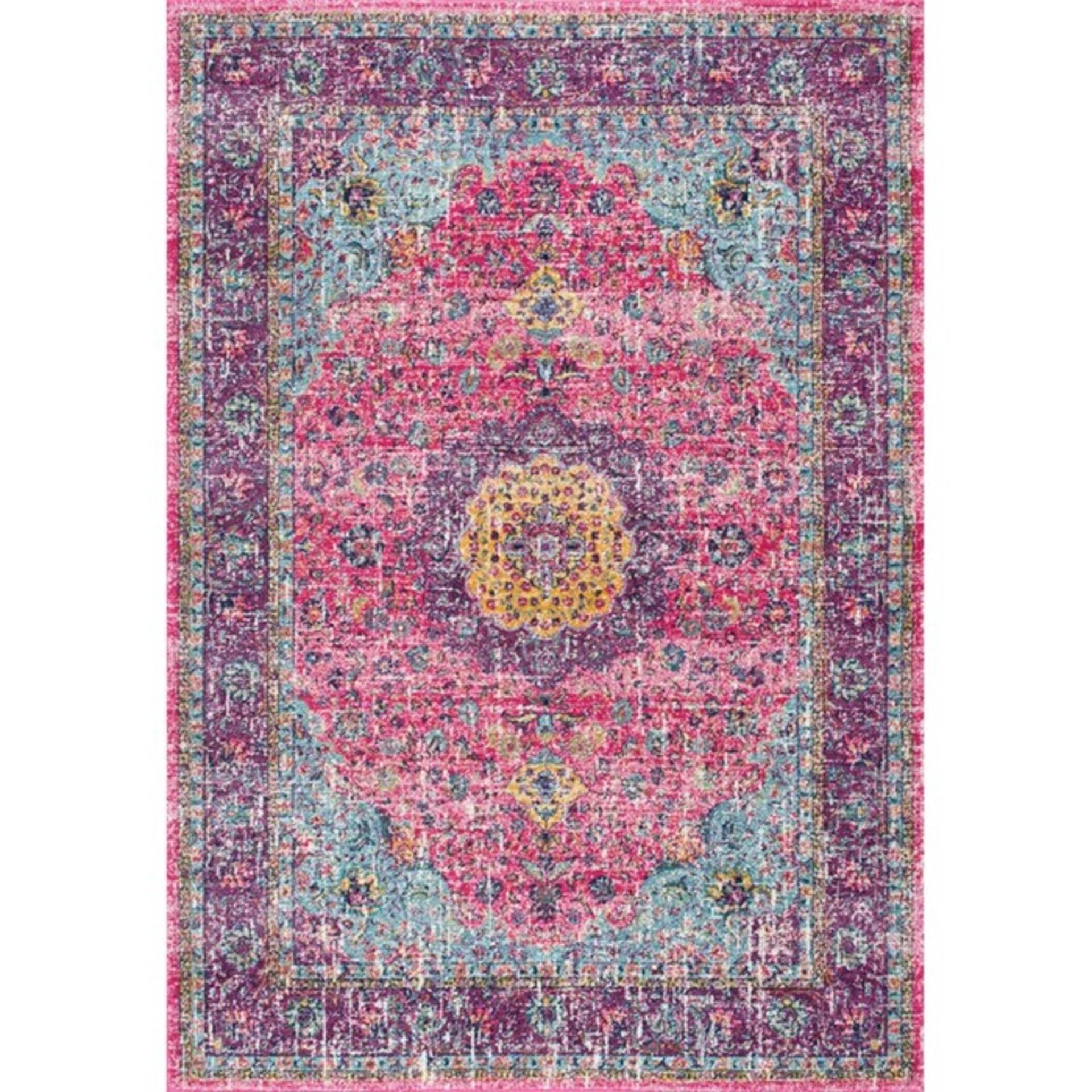 Mistana,Darcia Pink/Purple Rug (8ftx10ft)RRP -£178.99 (14006/19 -MISN1001)